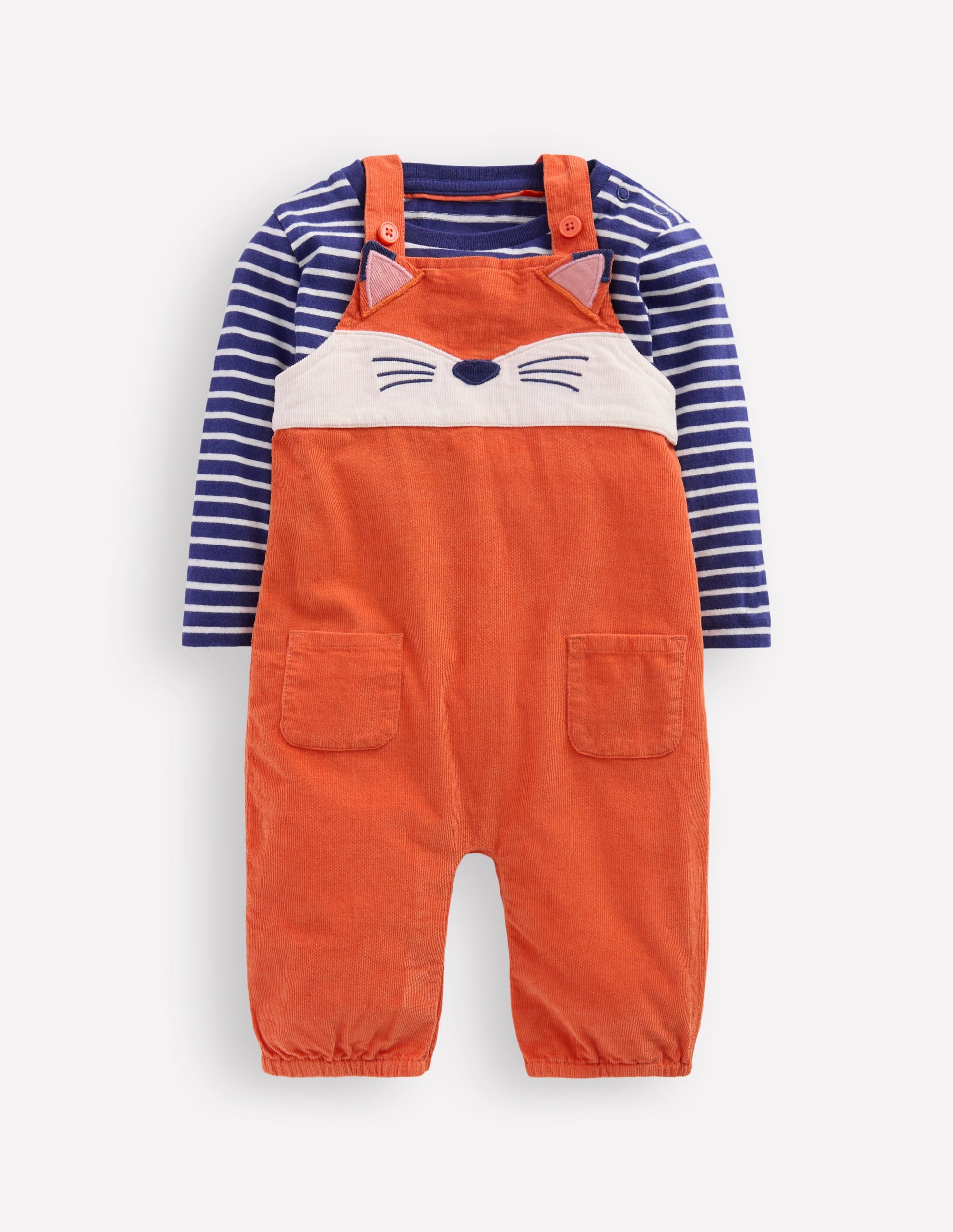 Novelty Dungaree Play Set-Koi Fox-1