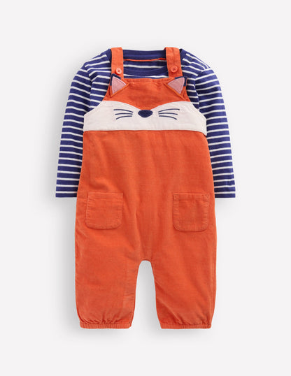 Novelty Dungaree Play Set-Koi Fox-1