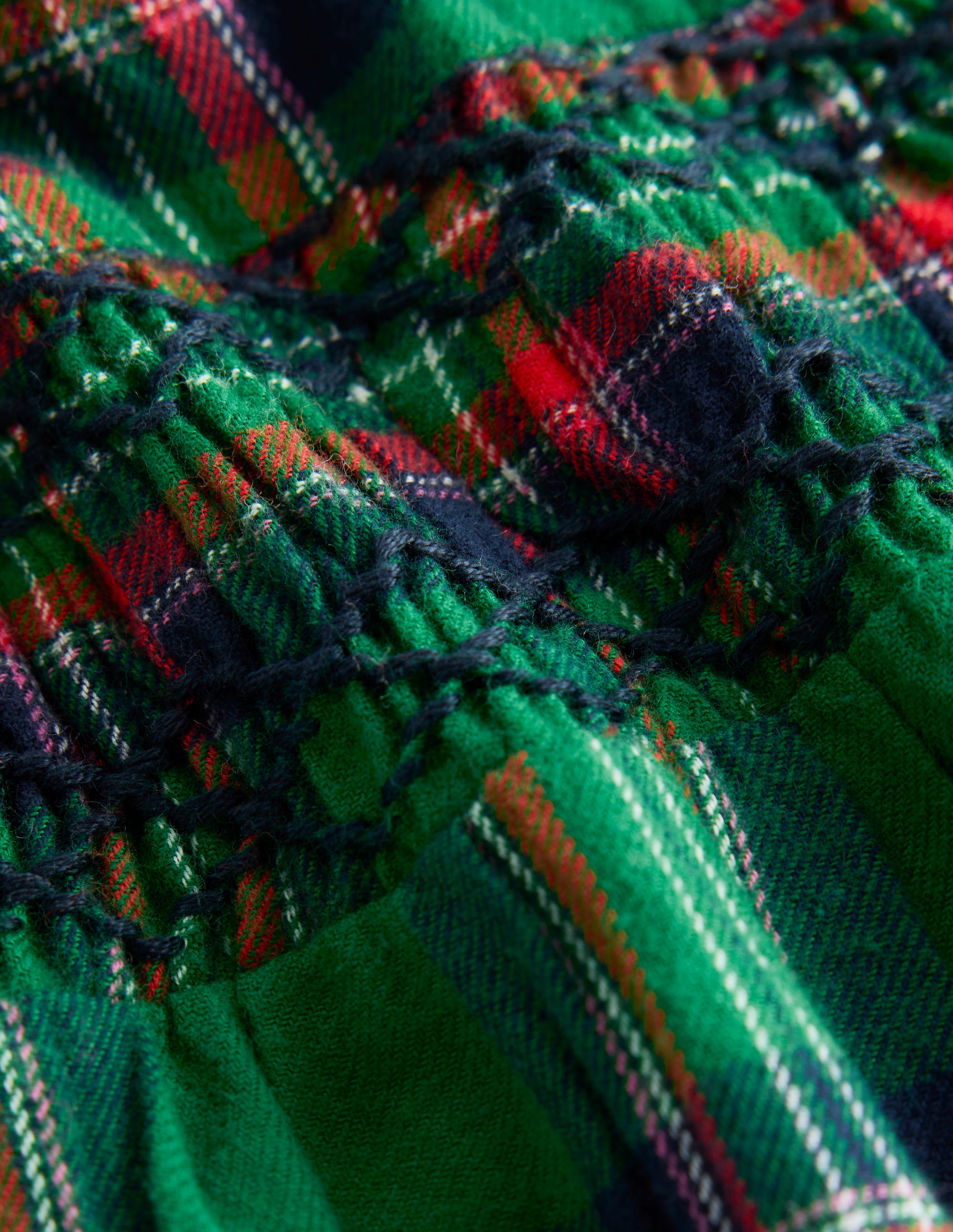 Smocked Occasion Dress-Green Check - Image 3