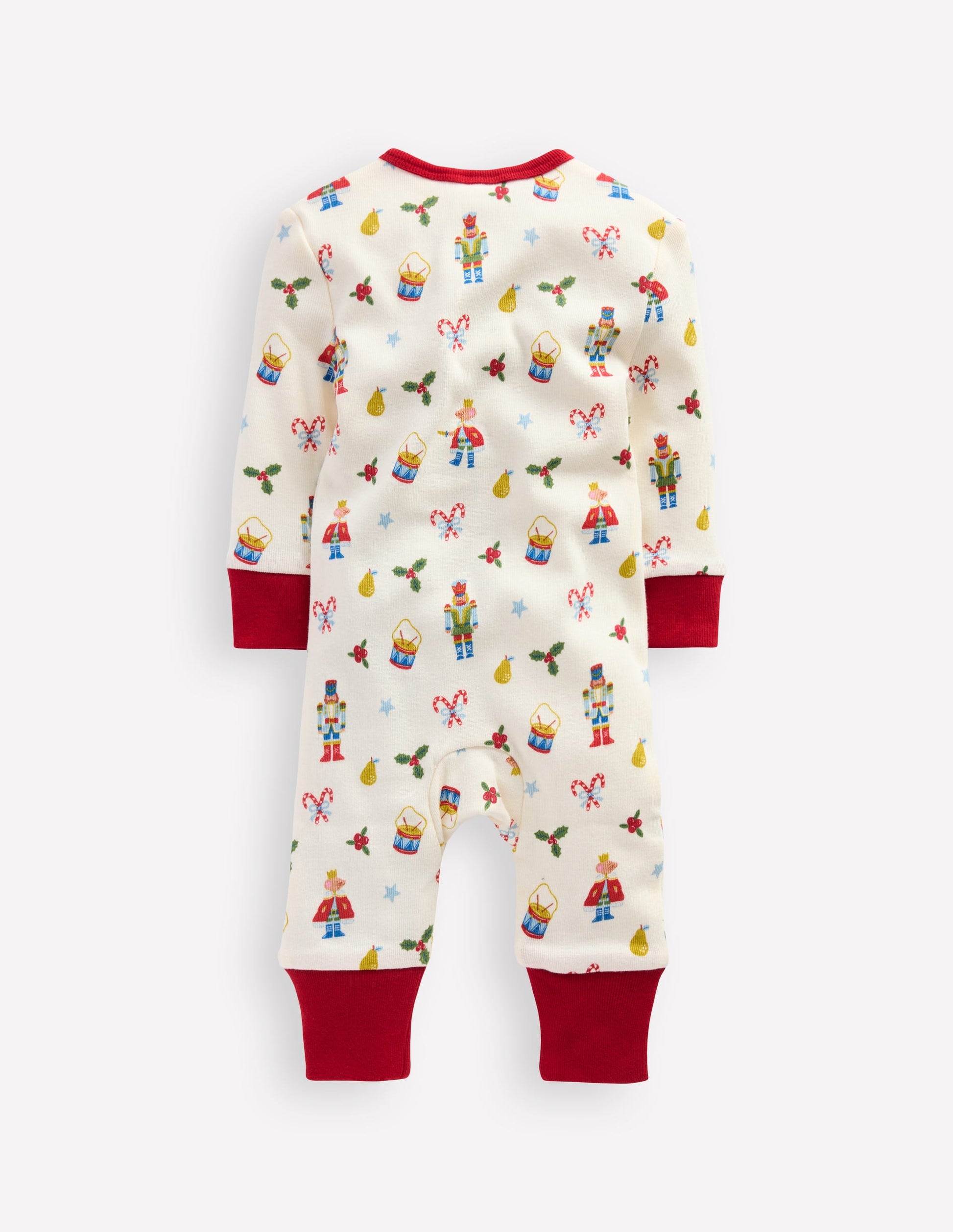 Single All-in-One Romper-Ivory Festive-2