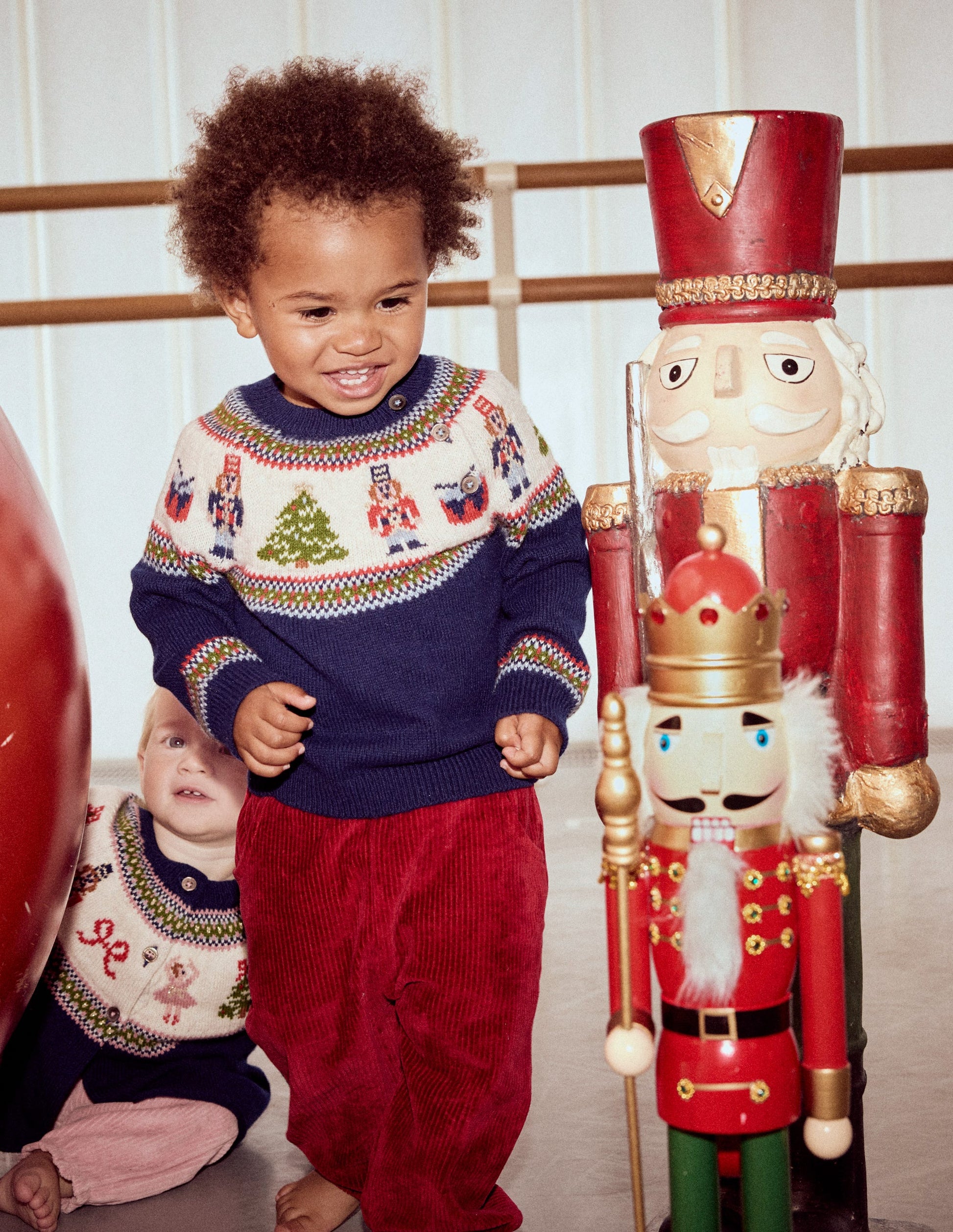 Jersey Cord Trousers-Carmine Red-4