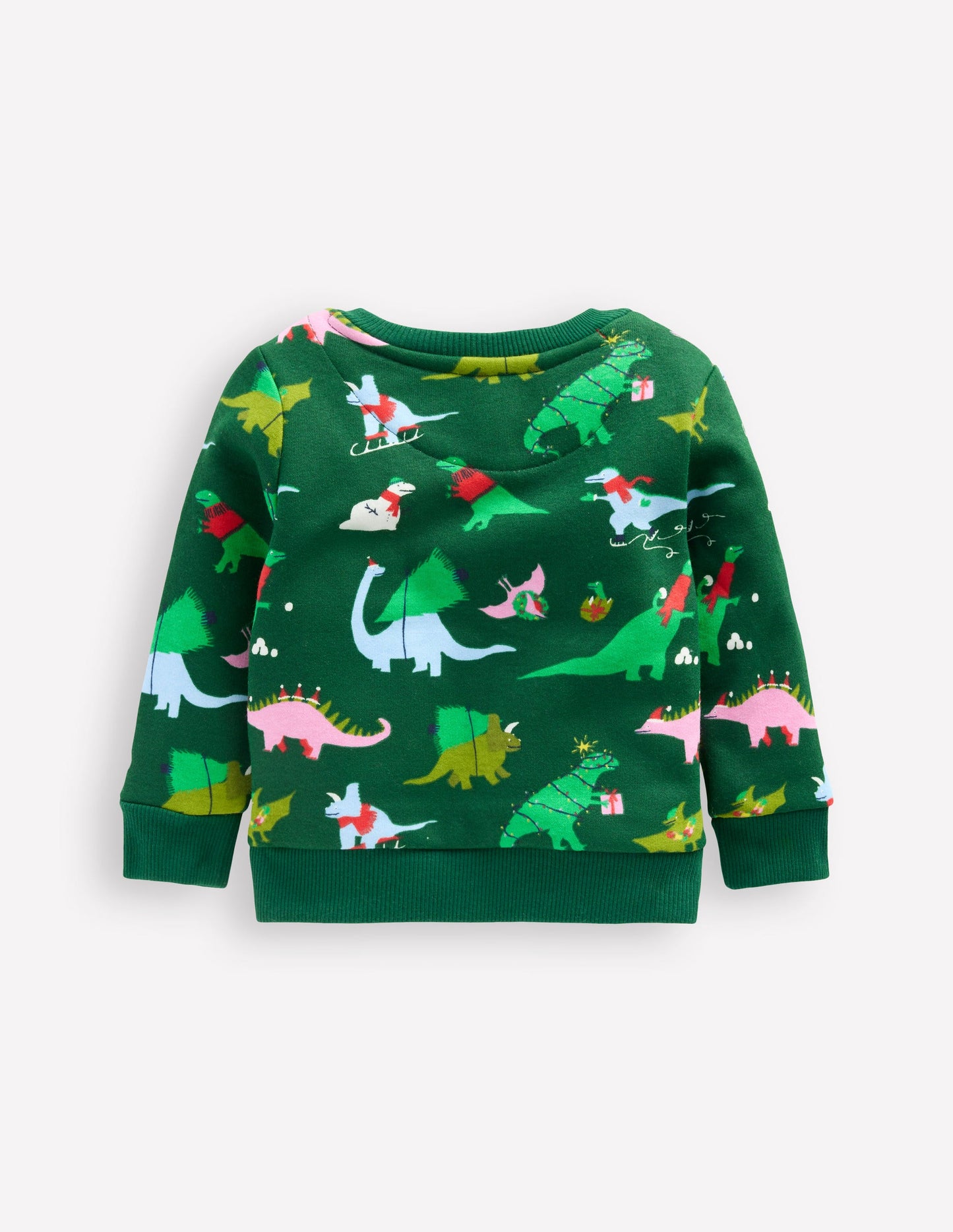 Printed Sweatshirt-Green Dinos