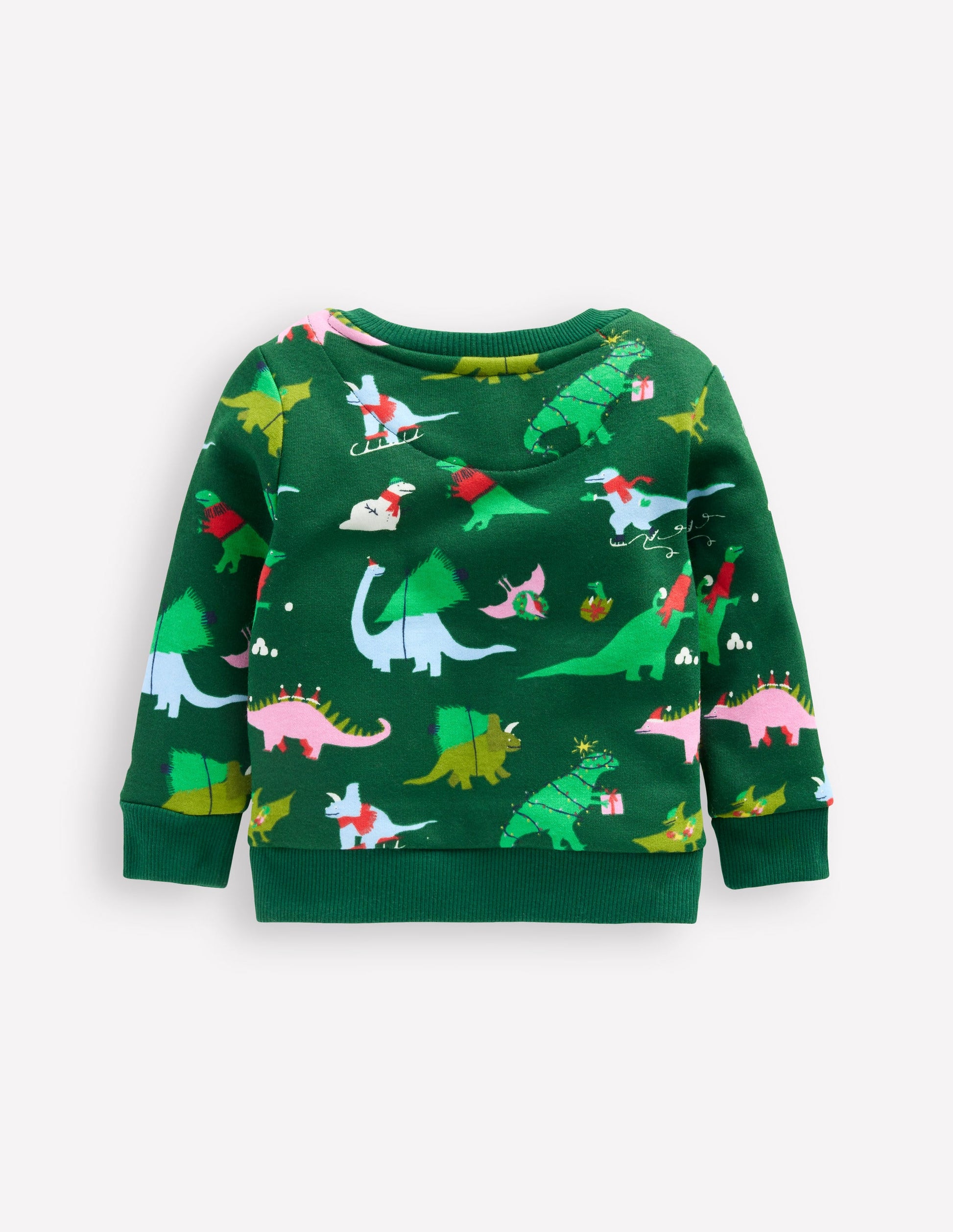 Printed Sweatshirt-Green Dinos-2