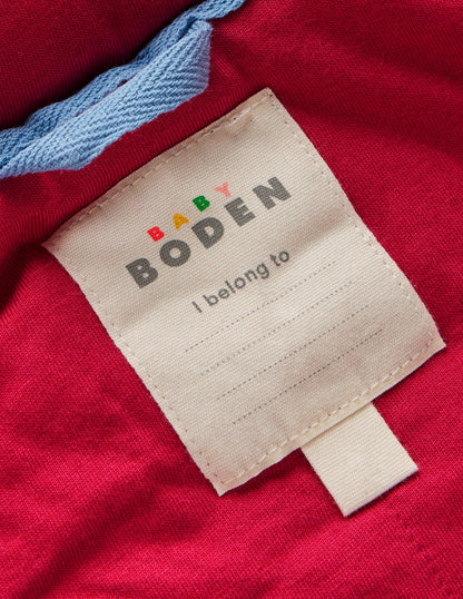 Girls Borg Duffle Coat-Pink Check-4