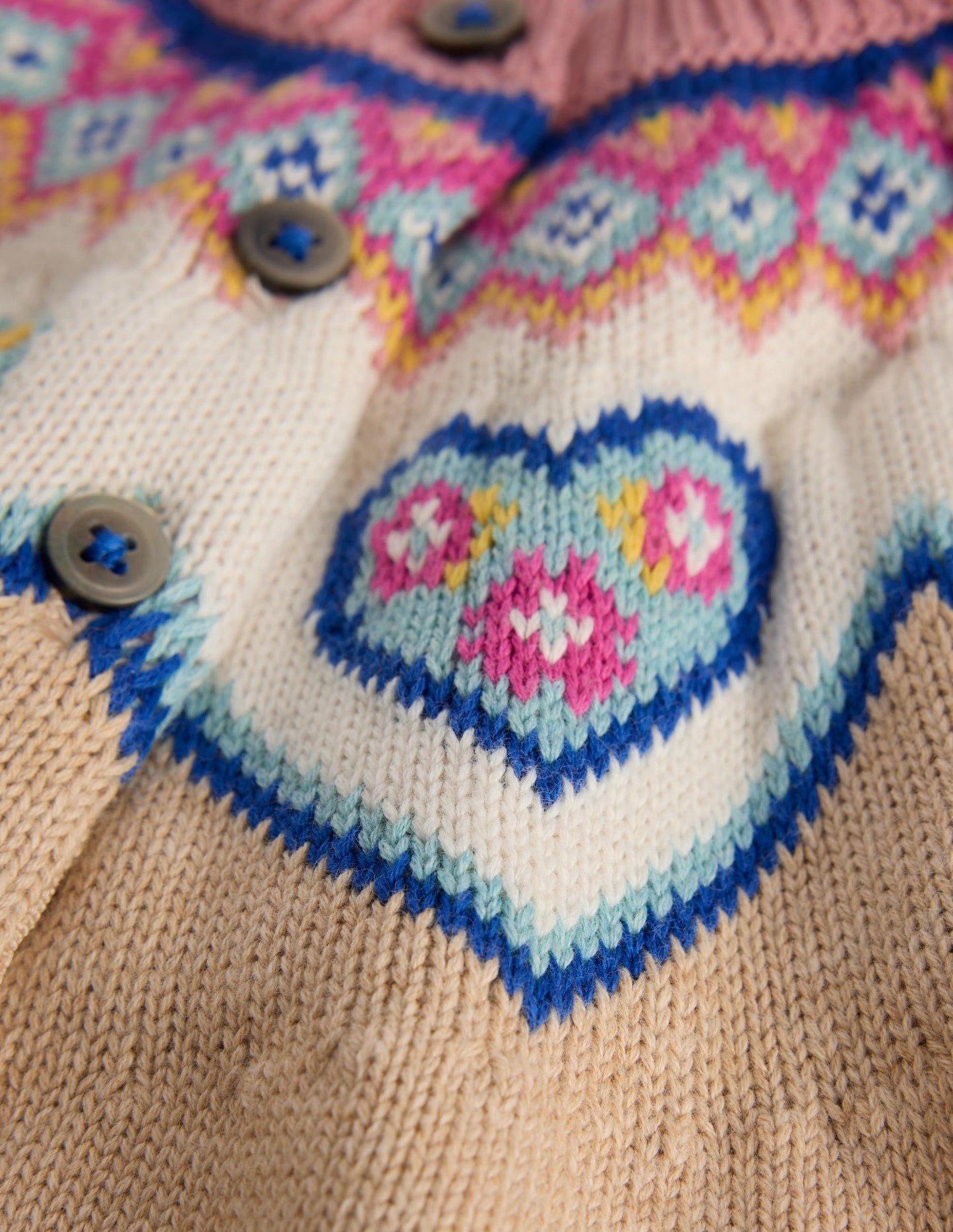 Knitted Play Set-Oatmeal Hearts