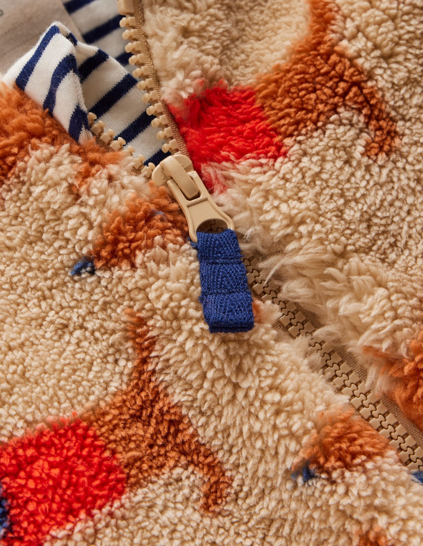 Printed Fleece Pramsuit-Oatmeal/Mars Red Sausage Dogs