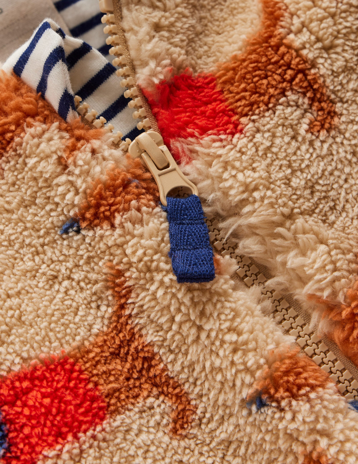 Printed Fleece Pramsuit-Oatmeal/Mars Red Sausage Dogs - Image 3