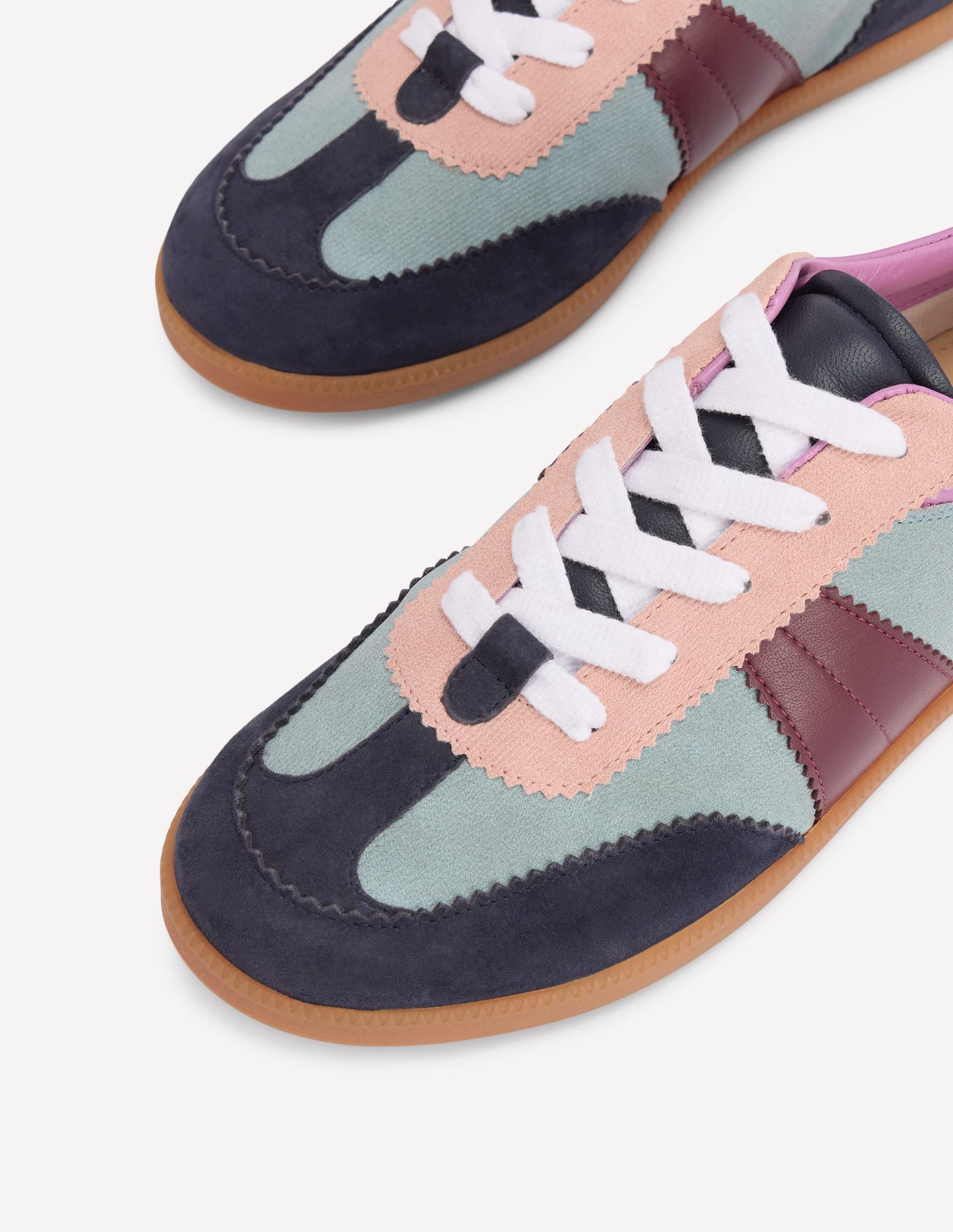 Erin Retro Tennis Trainers-Cord Colourblock