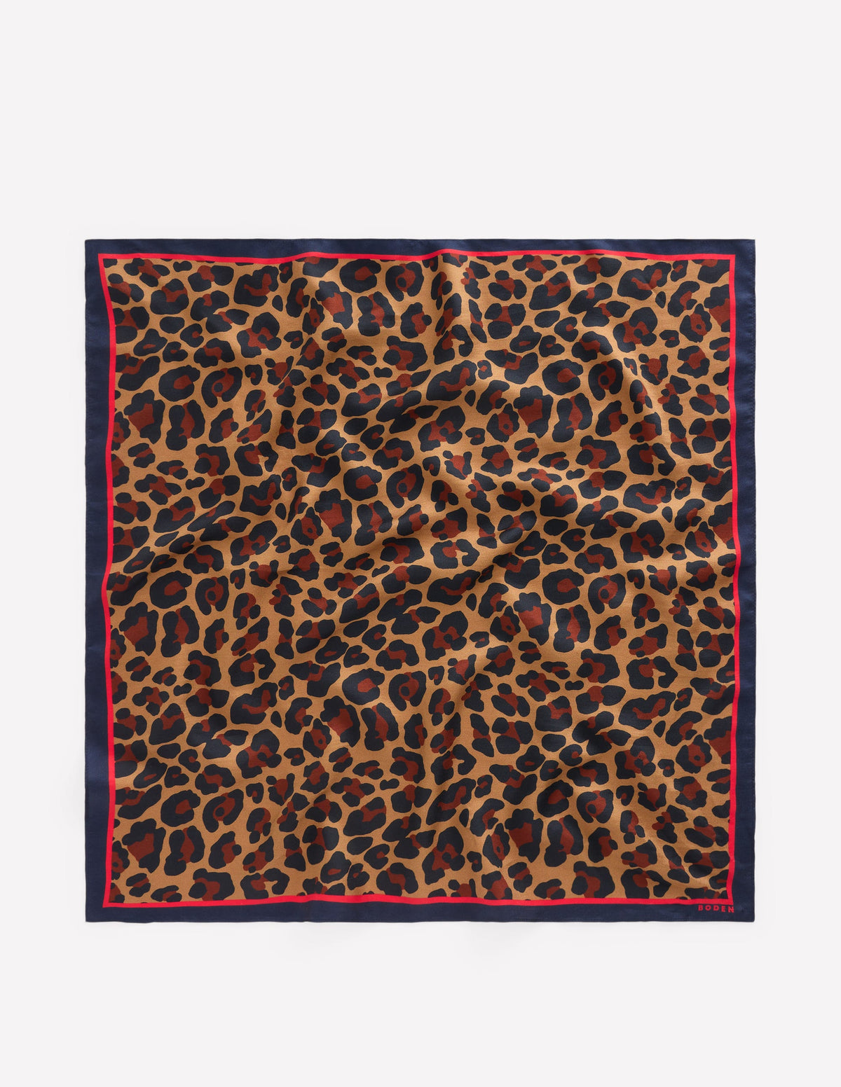 Elisabeth Silk Square Scarf-Multi, Cheetah Pop - Image 4