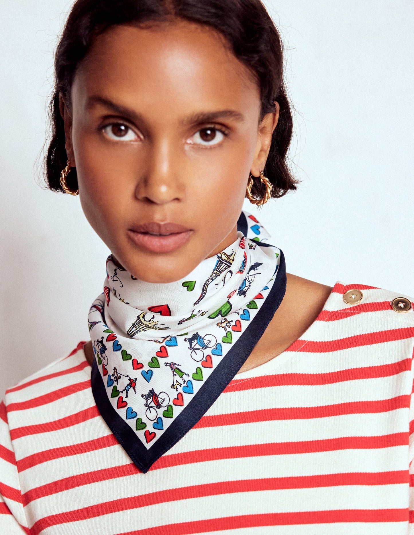 Silk Square Scarf-Postcard