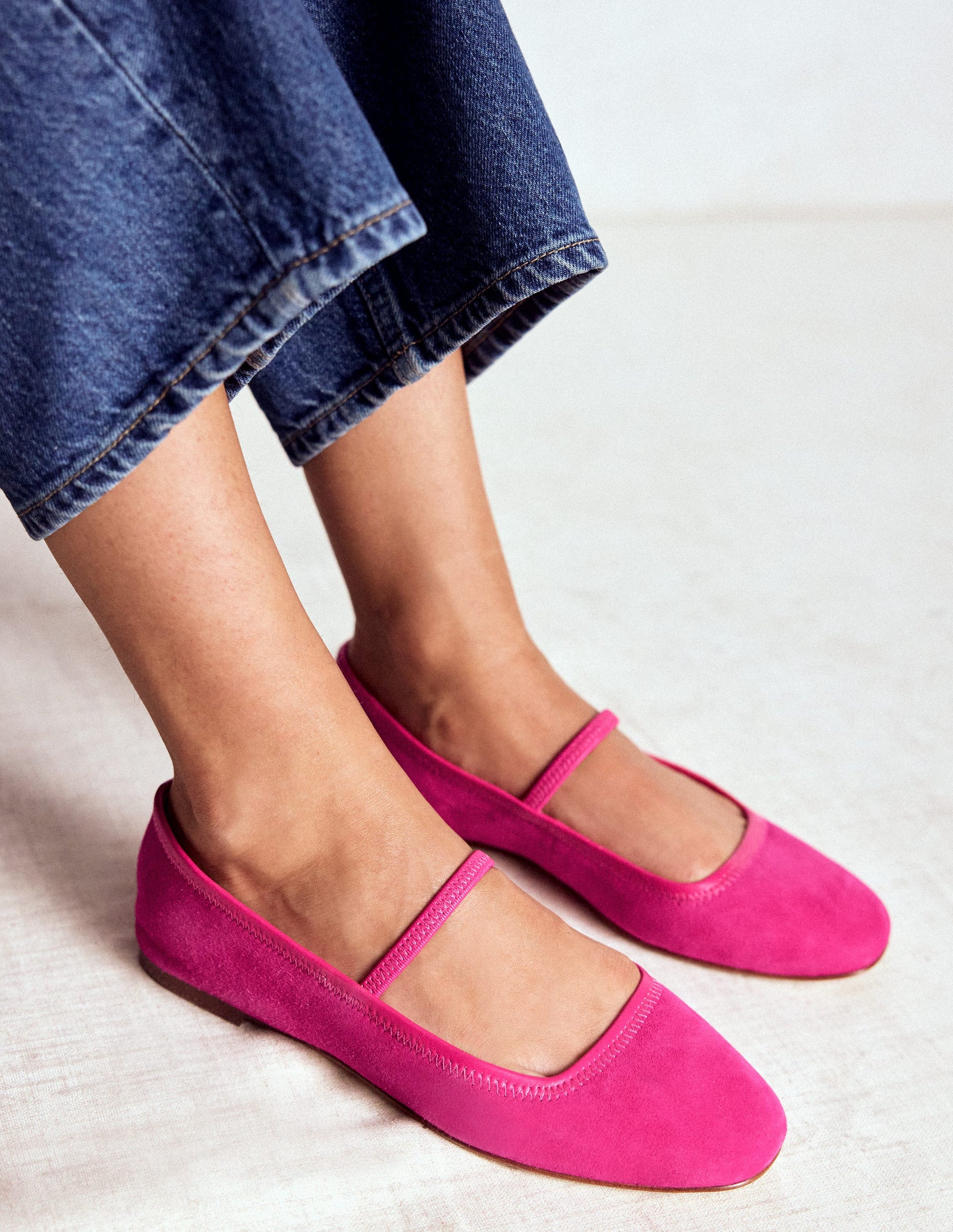 Thea Mary Jane Ballet Flats-Pink Peony-2