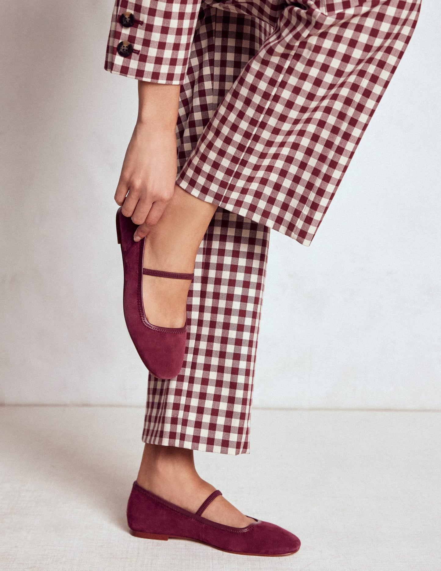 Thea Mary Jane Ballet Flats-Oxblood