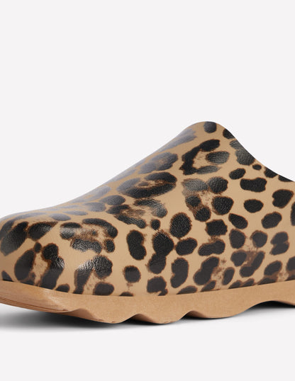Lyla Colour Block Clogs-Leopard-4