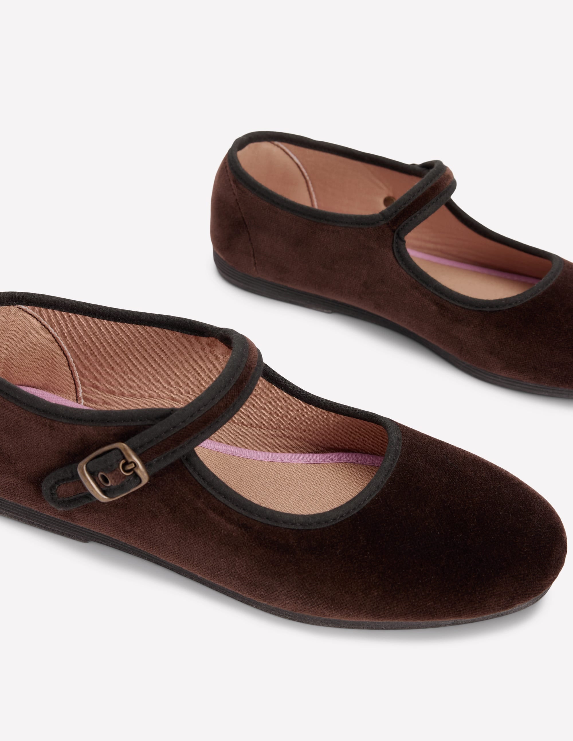 Flexi Mary Jane-Chocolate Velvet - Image 5