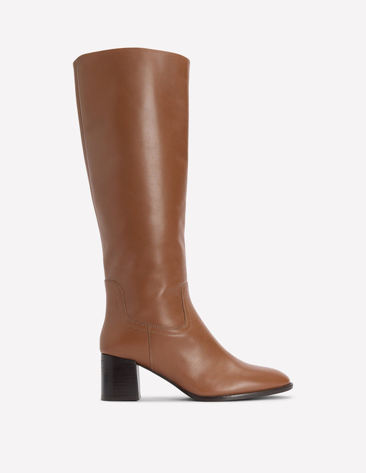 Skye Smart Knee Boots-Tan