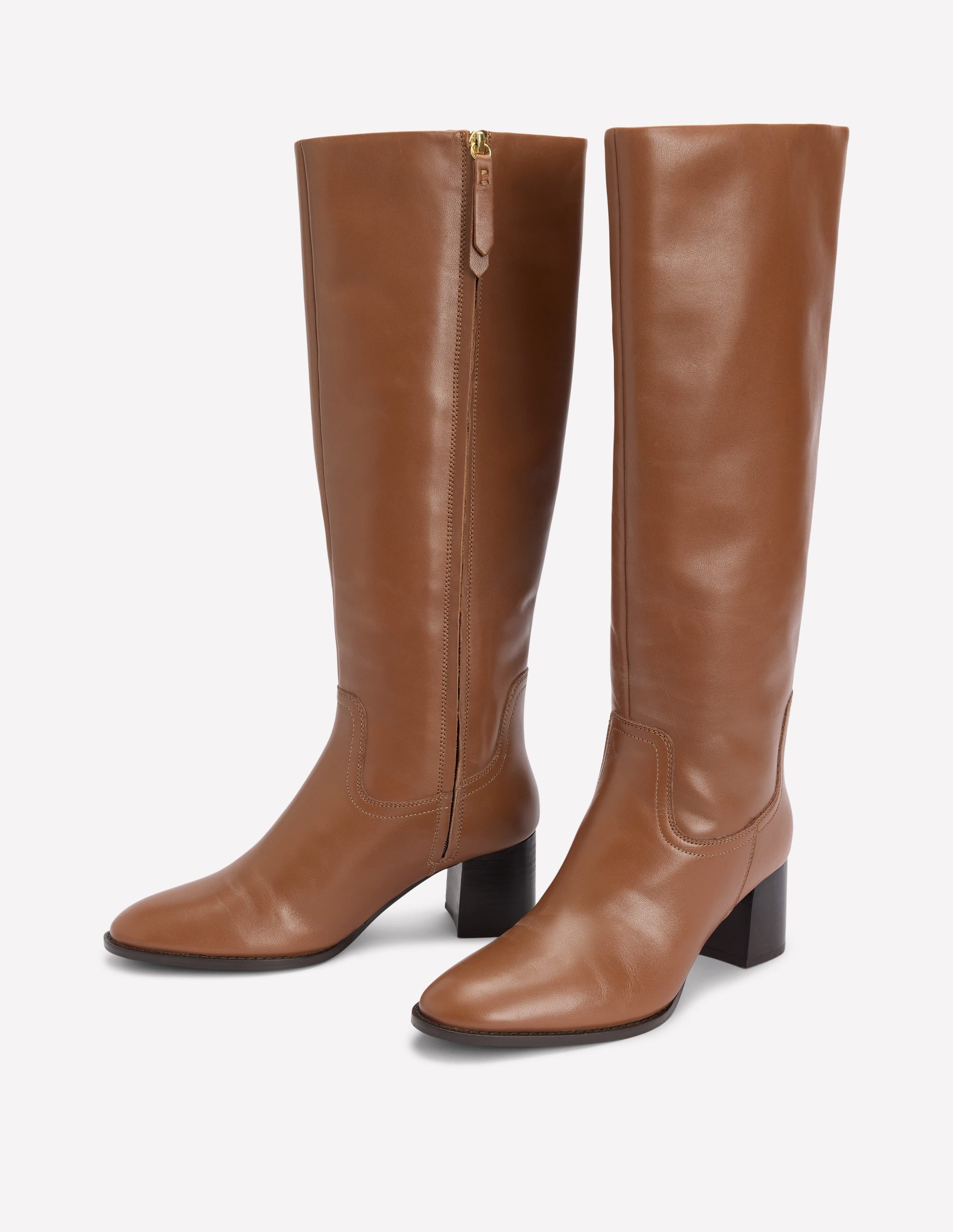 Skye Smart Knee Boots-Tan - Image 3