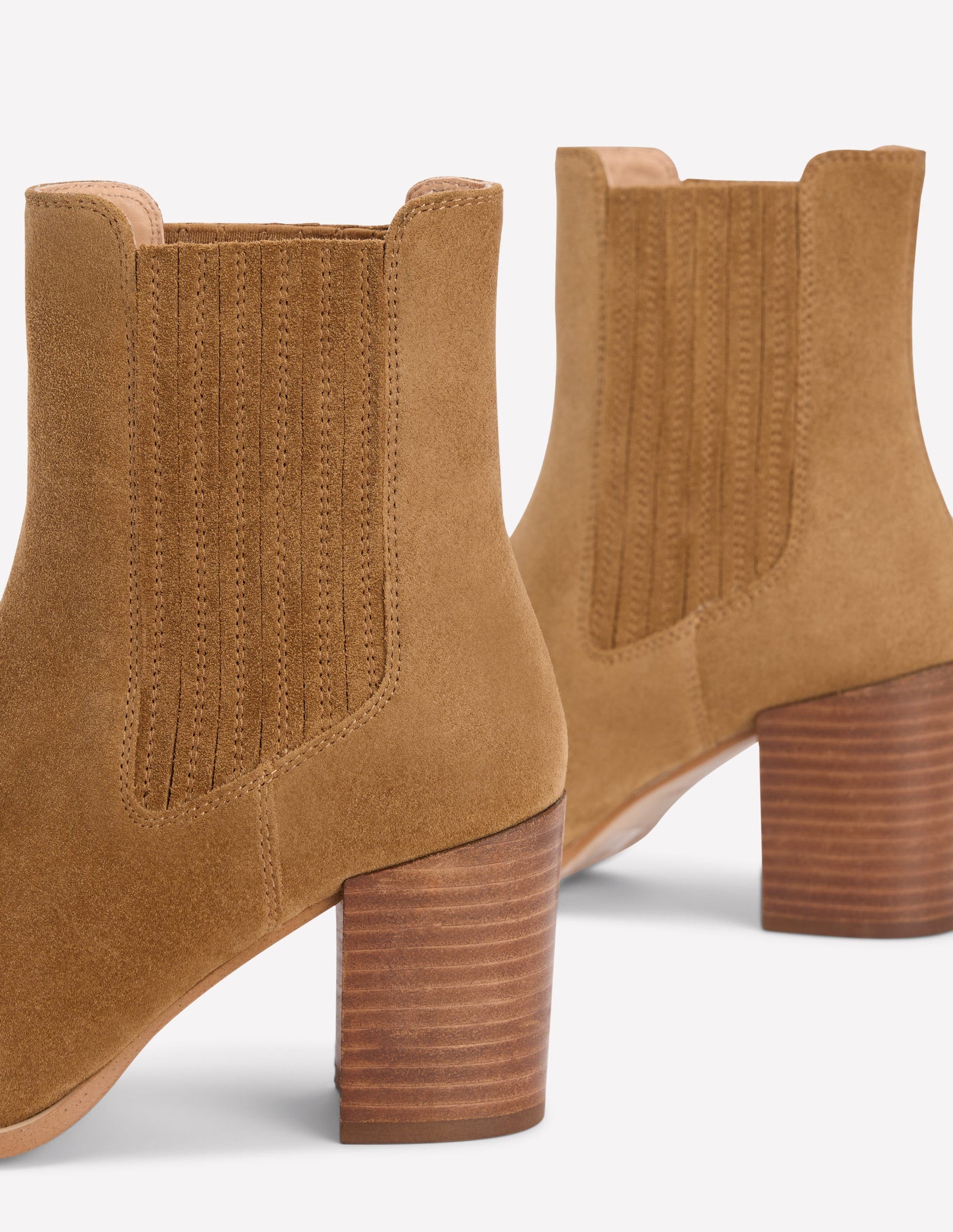 Point Casual Ankle Boots-Caramel-4