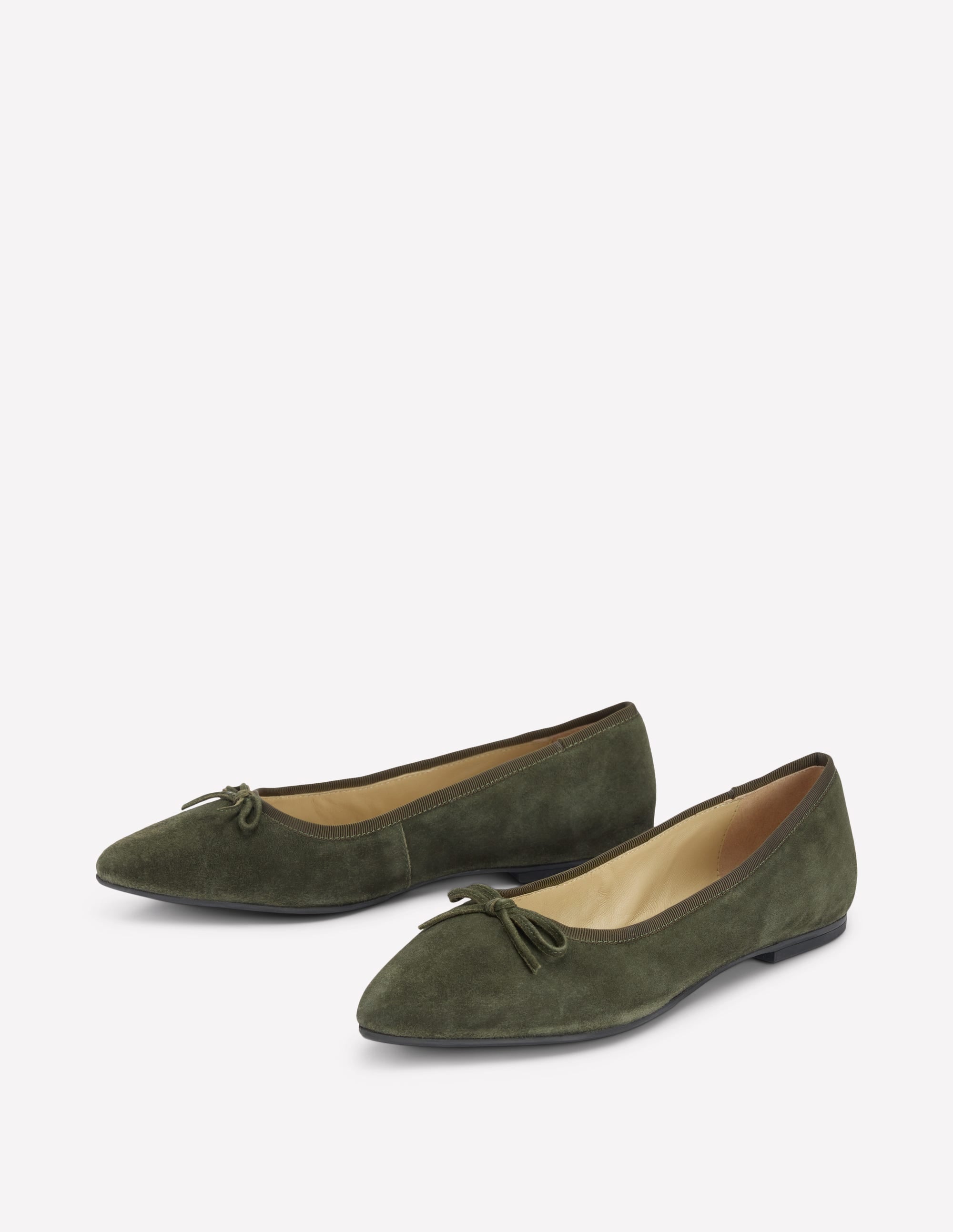 Point Flexi Sole Flats-Dark Moss - Image 3