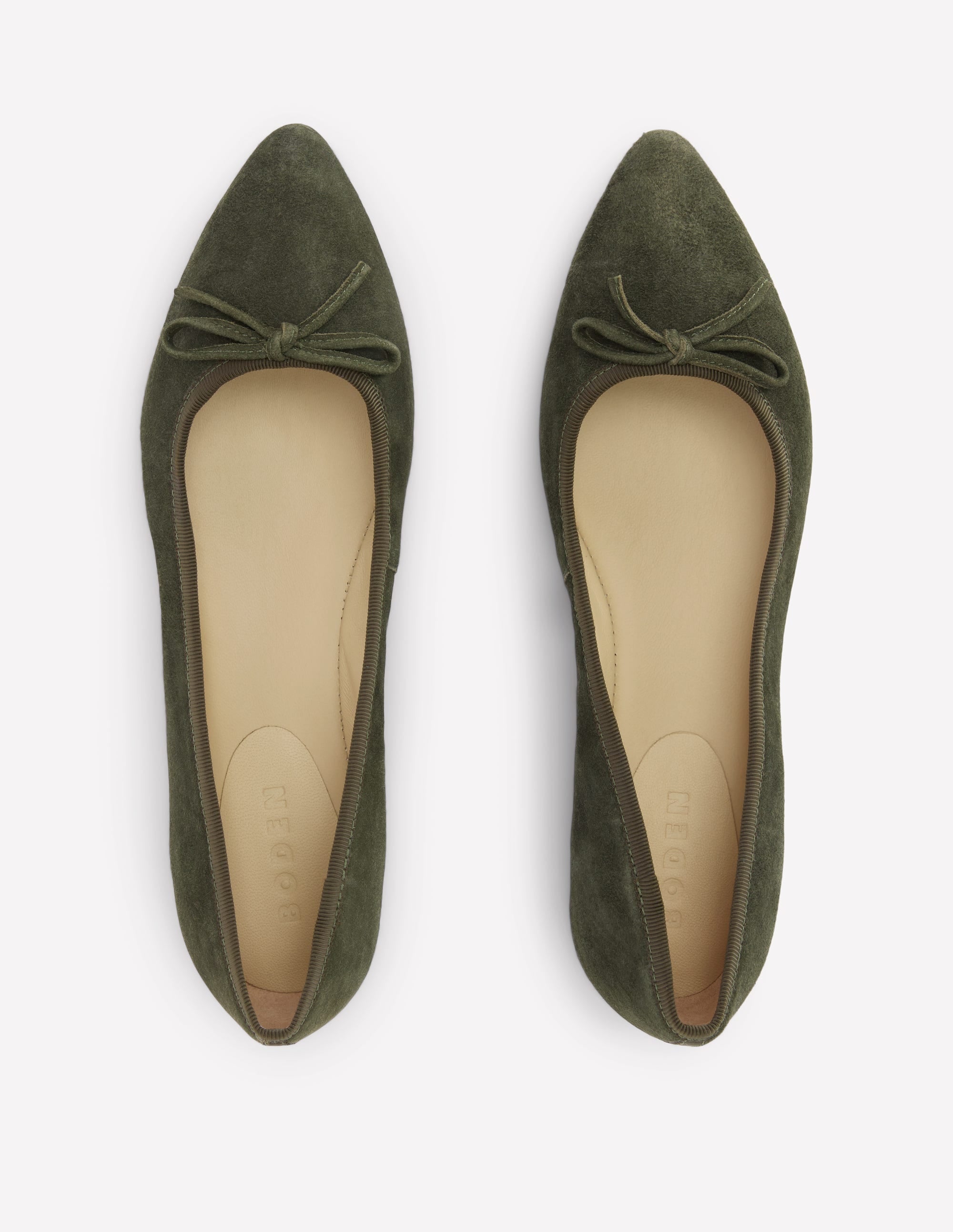 Point Flexi Sole Flats-Dark Moss - Image 5