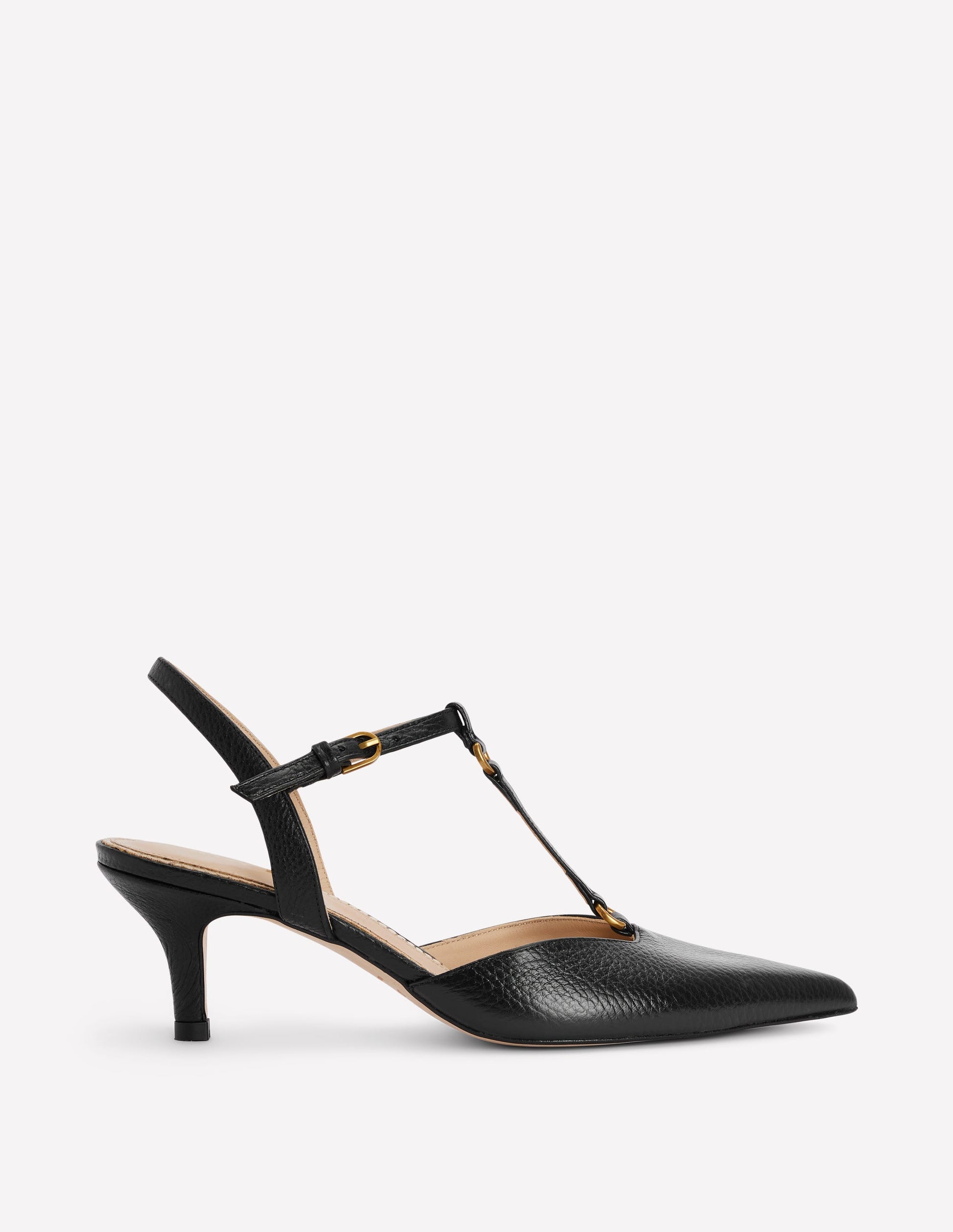 T-Bar Point Heels-Black-1