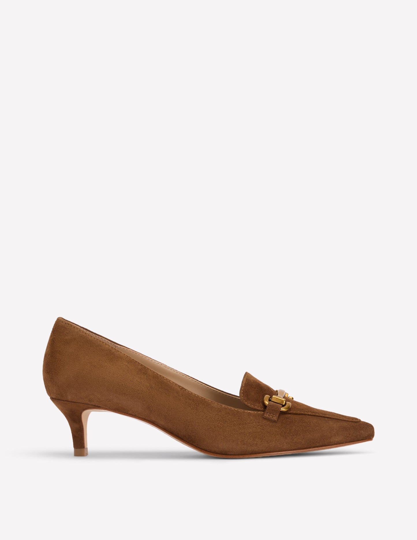 Iris Heel Snaffle Point Loafer-Raw Umber