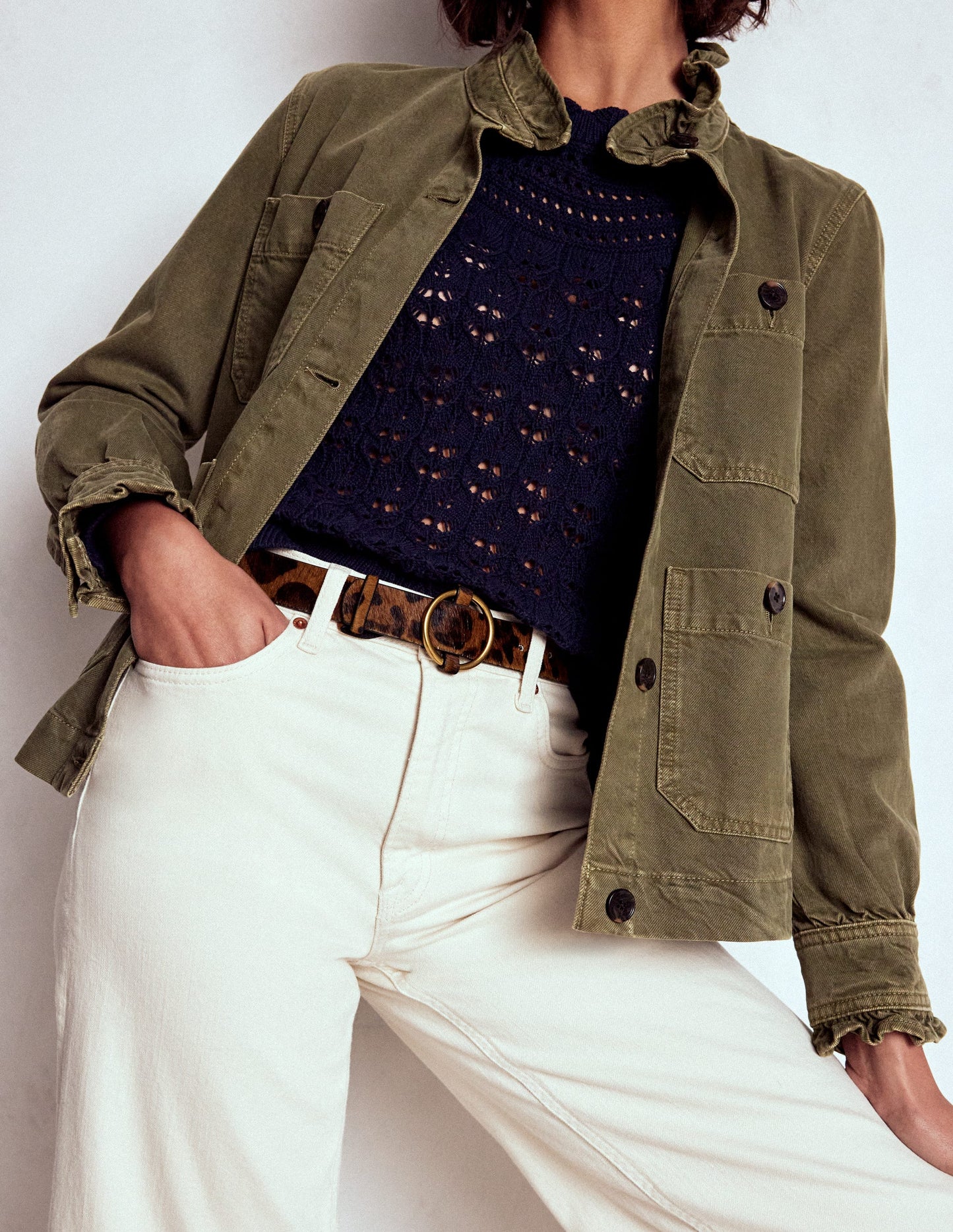 Heritage Classic Belt-Leopard Pony