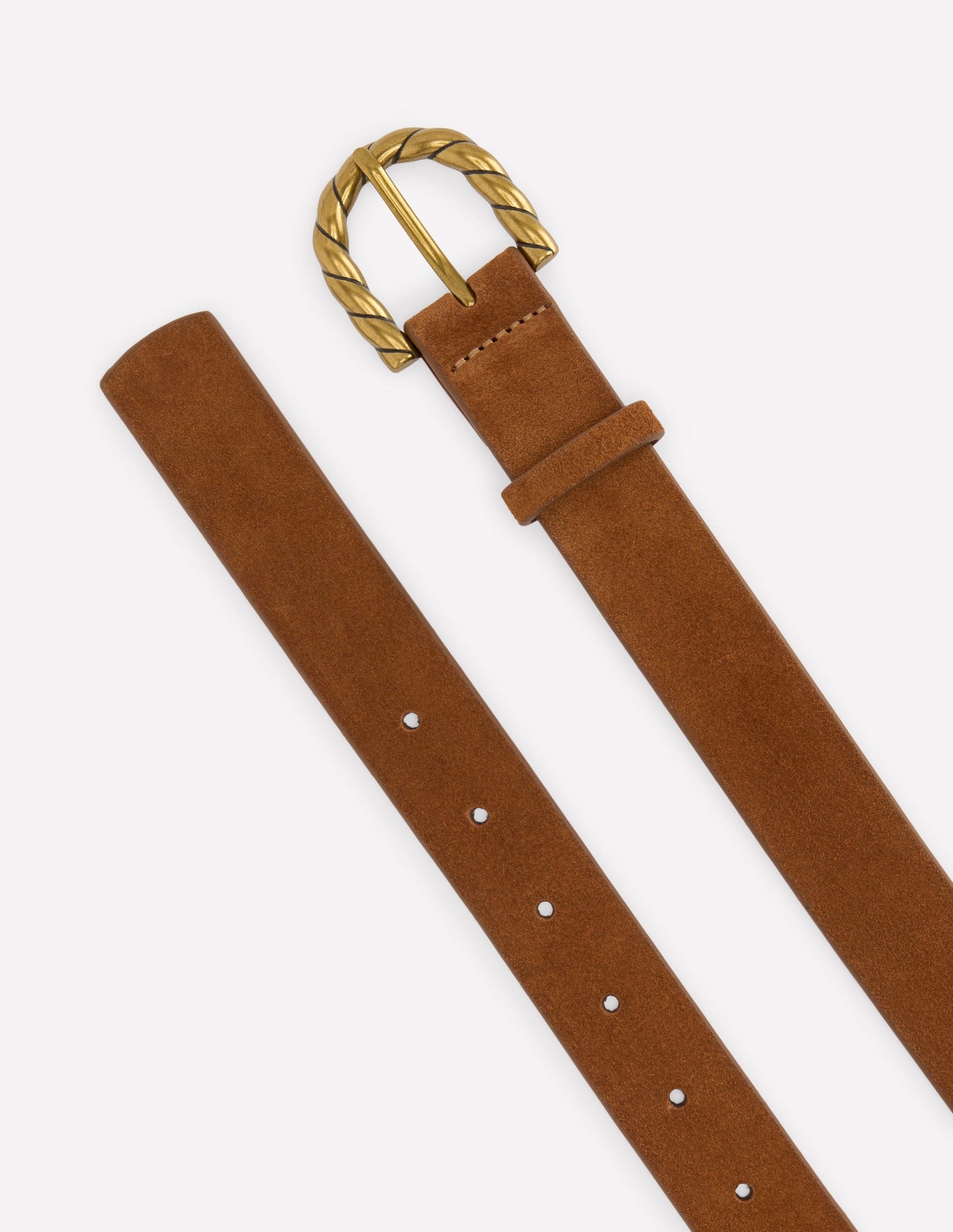 Twist Buckle Belt-Tan