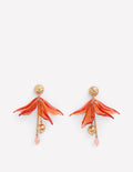 Flower Resin Earrings-Orange