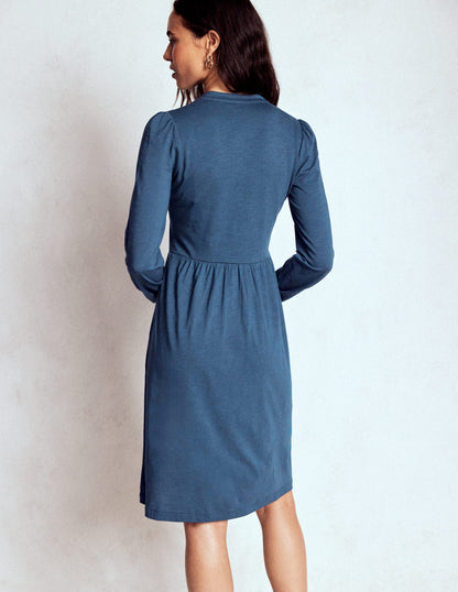 Naomi Relaxed Jersey Dress-Midnight Ocean-3