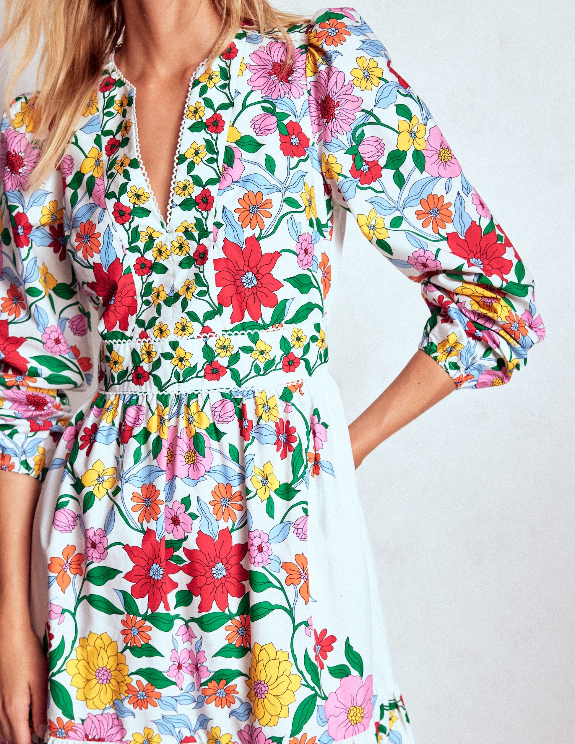 Violet Midi Dress-Multi, Dahlia Trail-2