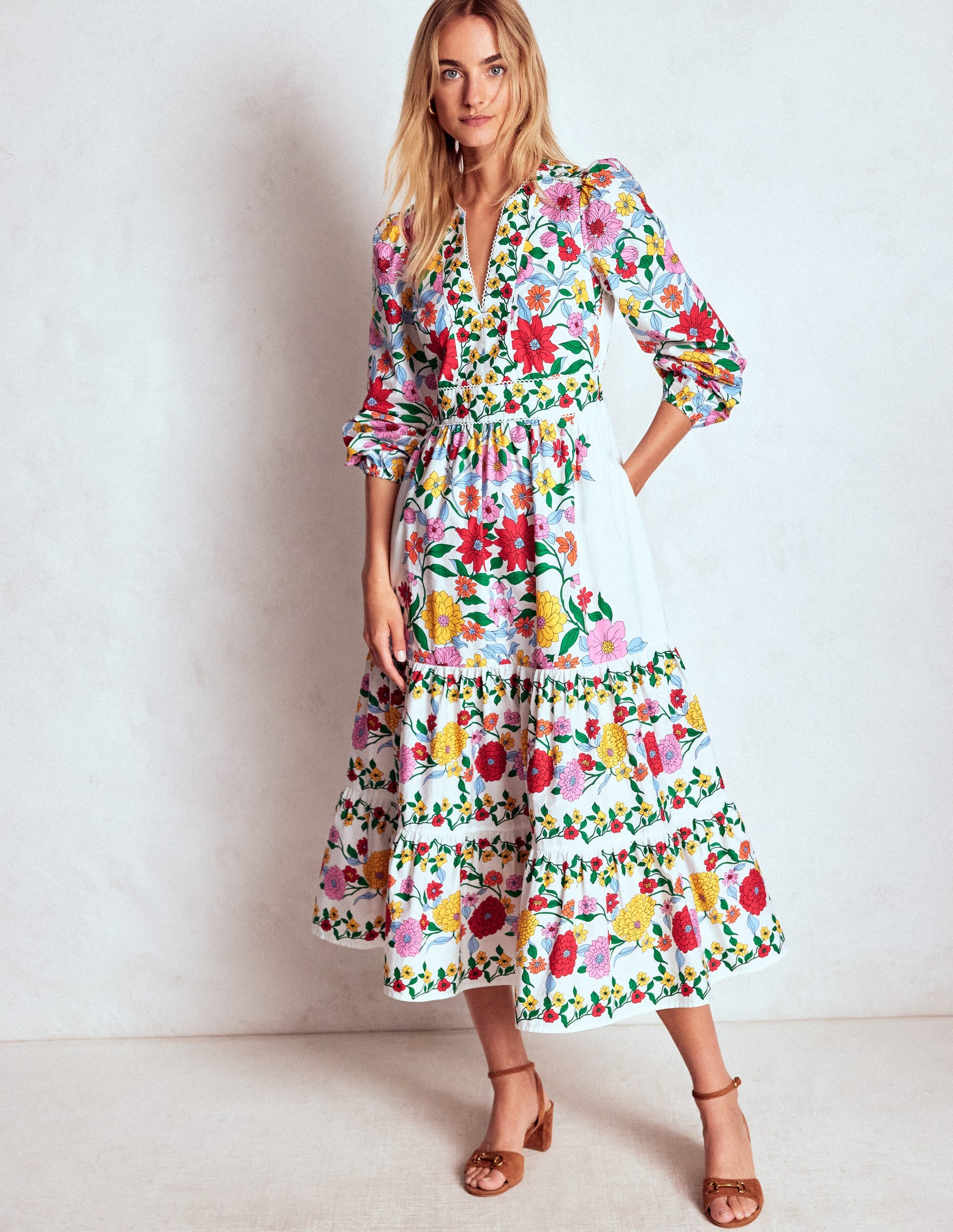 Violet Midi Dress-Multi, Dahlia Trail - Image 4