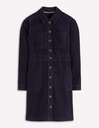 Amanda Cord Short Dress-Navy-6