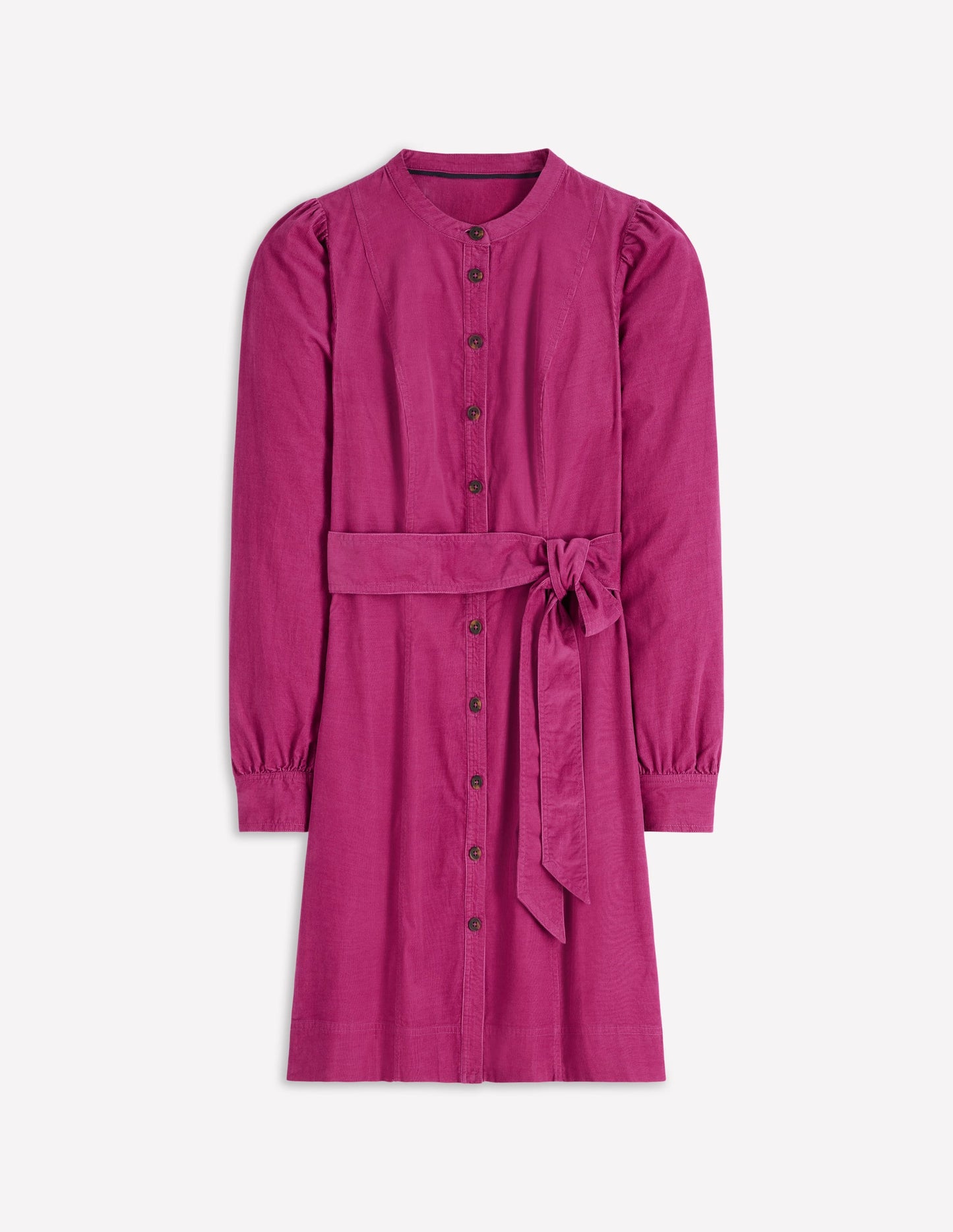 Bre Cord Short Dress-Rich Magenta