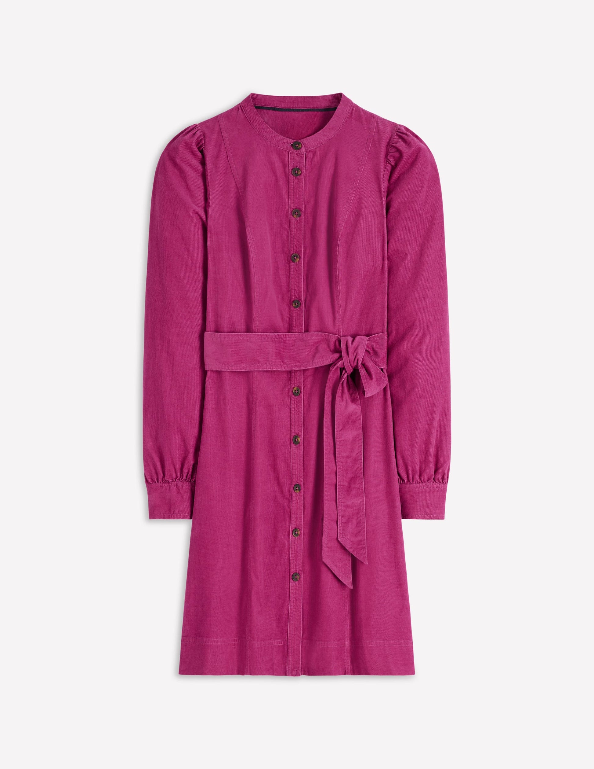Bre Cord Short Dress-Rich Magenta-7