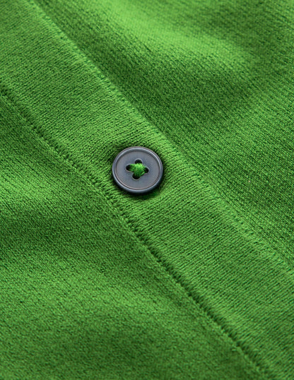 Melina Ruffle Knitted Dress-Paradise Green-8