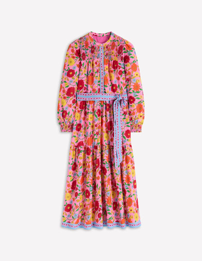 Cecily Cotton Midi Dress-Multi, Dahlia Trail-7