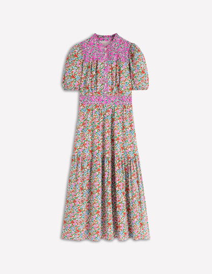 Beatrice Cotton Maxi Dress-Multi, Flowerbed Cluster-6