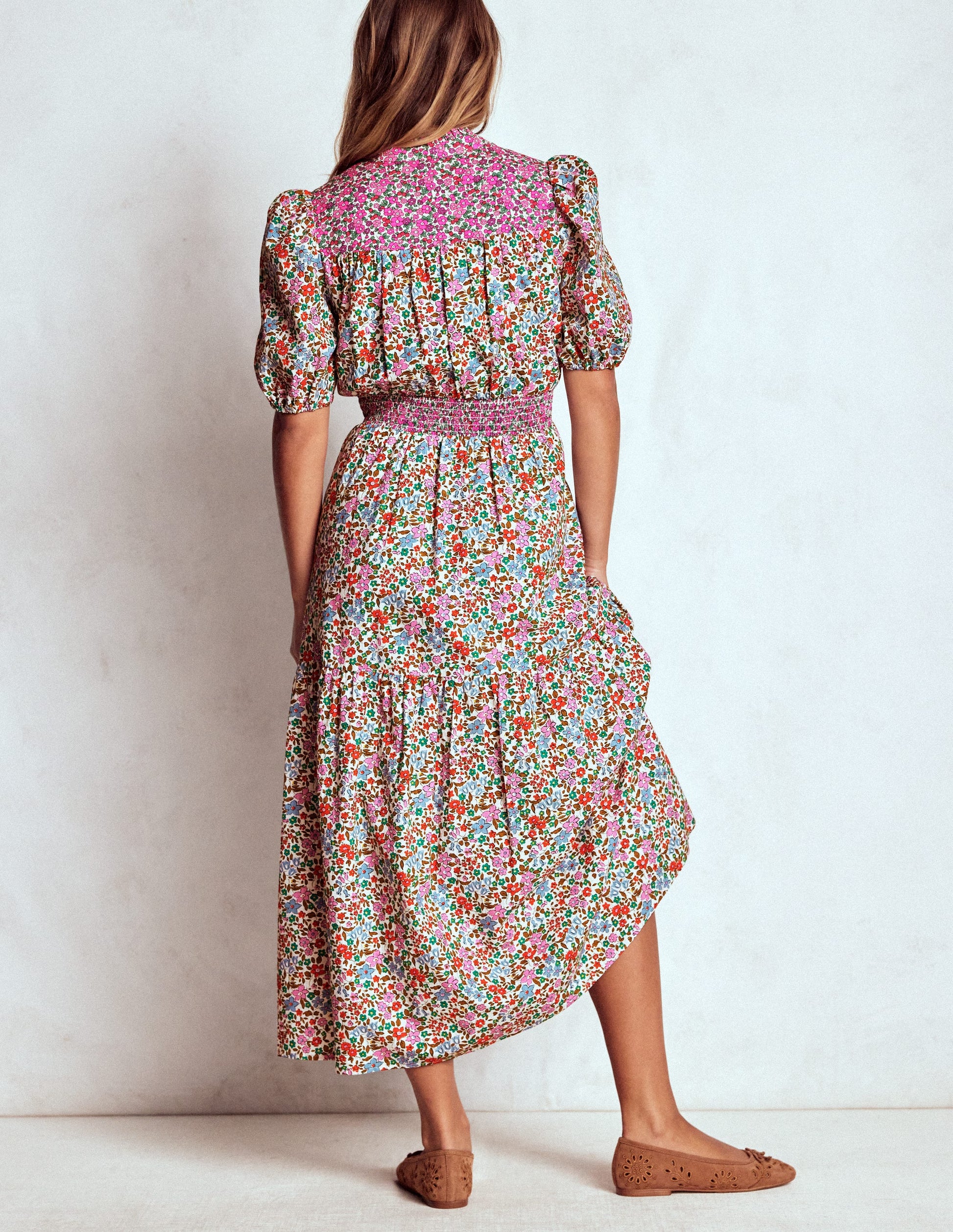 Beatrice Cotton Maxi Dress-Multi, Flowerbed Cluster-3