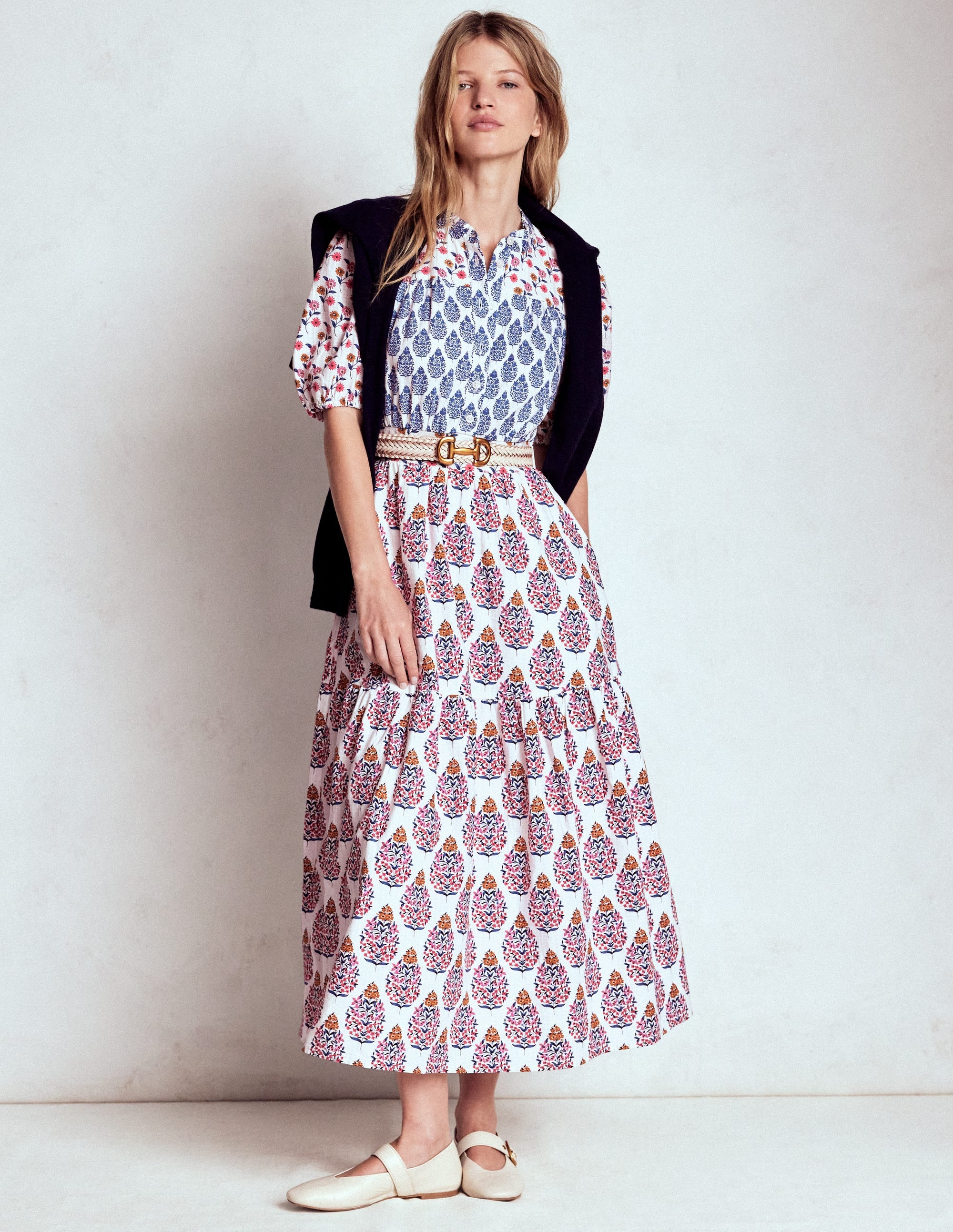 Beatrice Cotton Maxi Dress-Multi, Wildflower Bouquet - Image 6