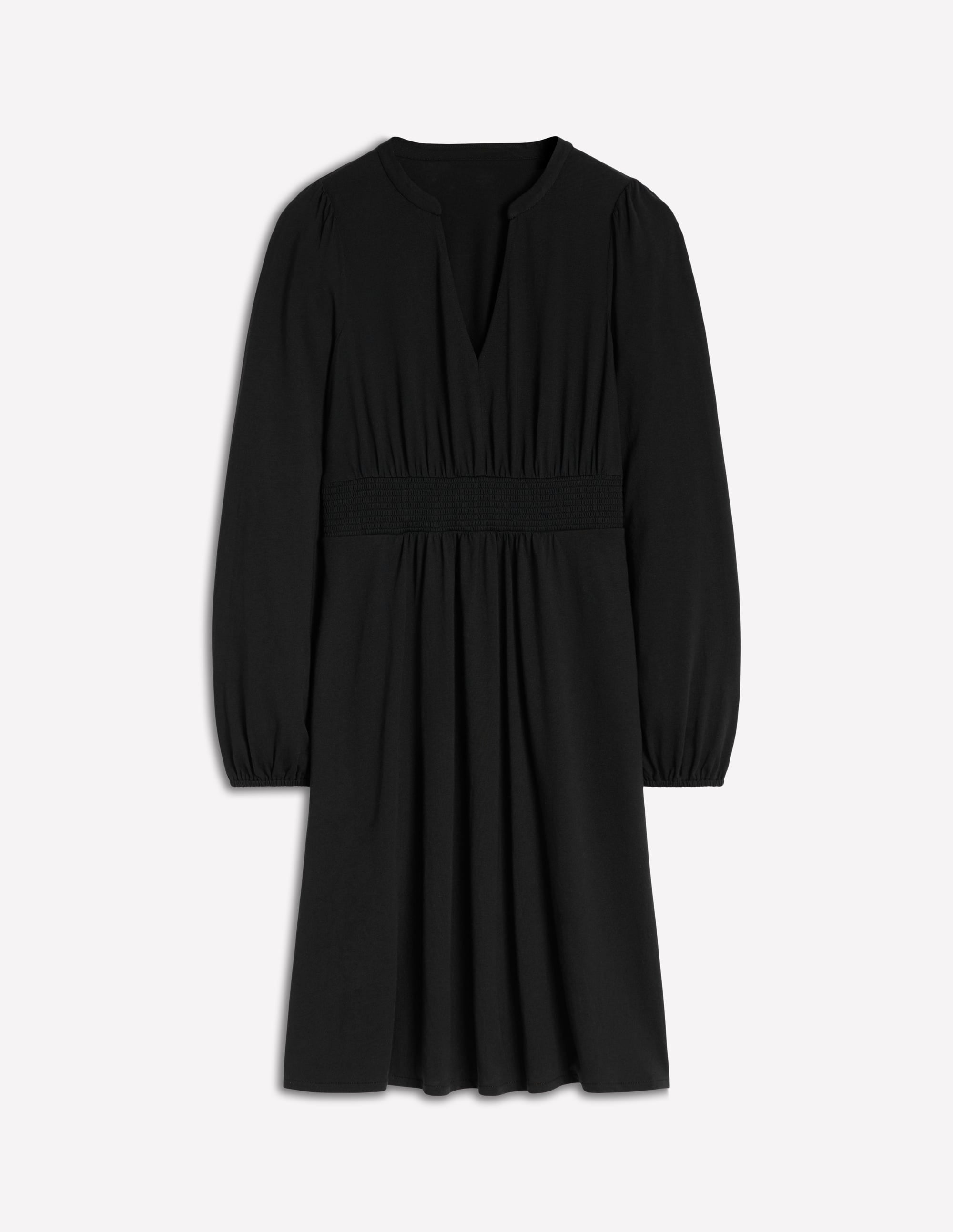Sarah Short Jersey Dress-Black - Image 5