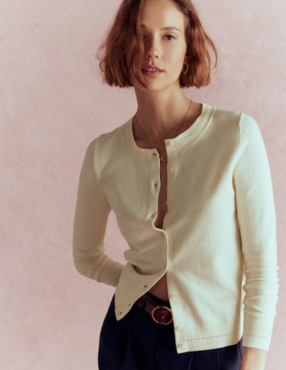 Catriona Cotton Cardigan-Warm Ivory-6