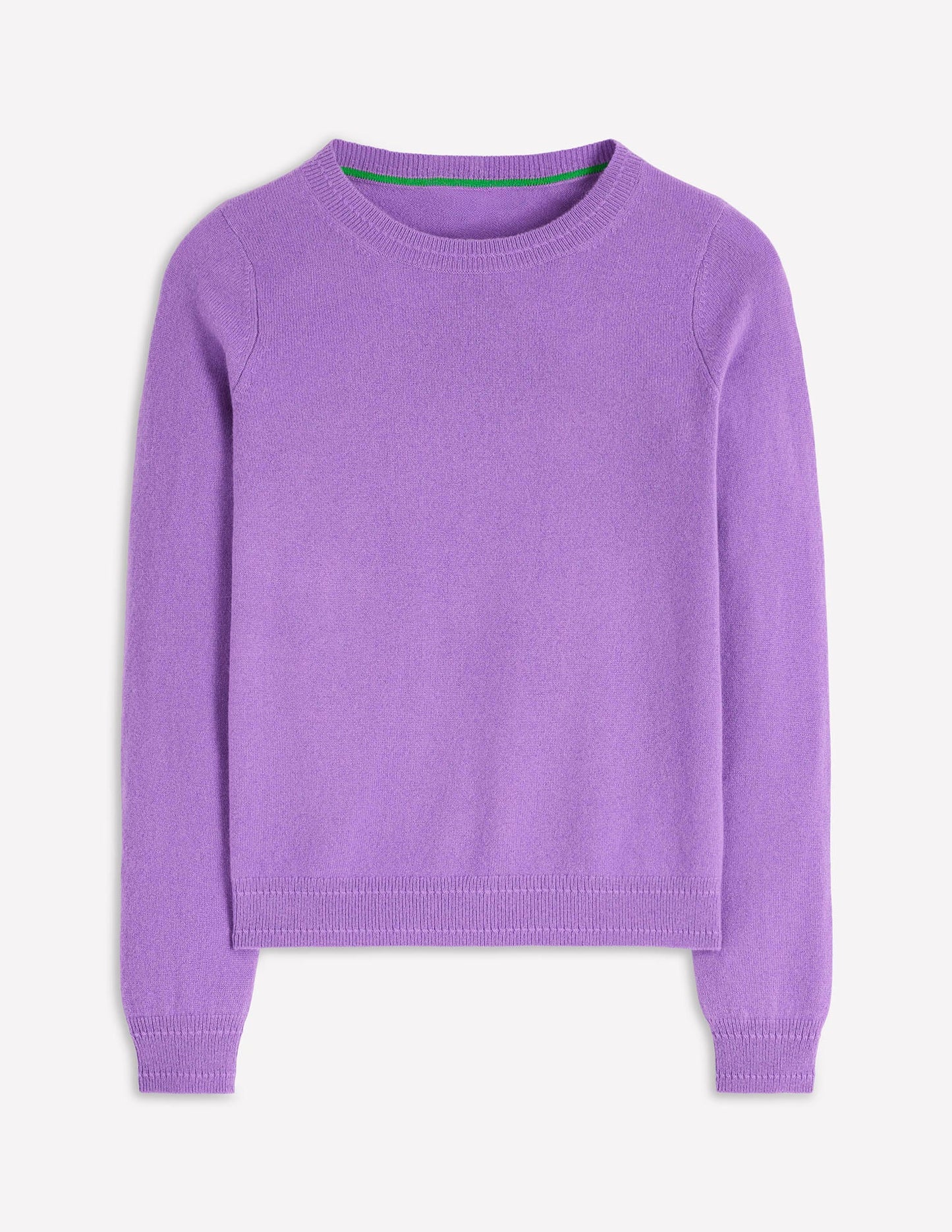 Eva Cashmere Crew Neck Jumper-Purple Topaz