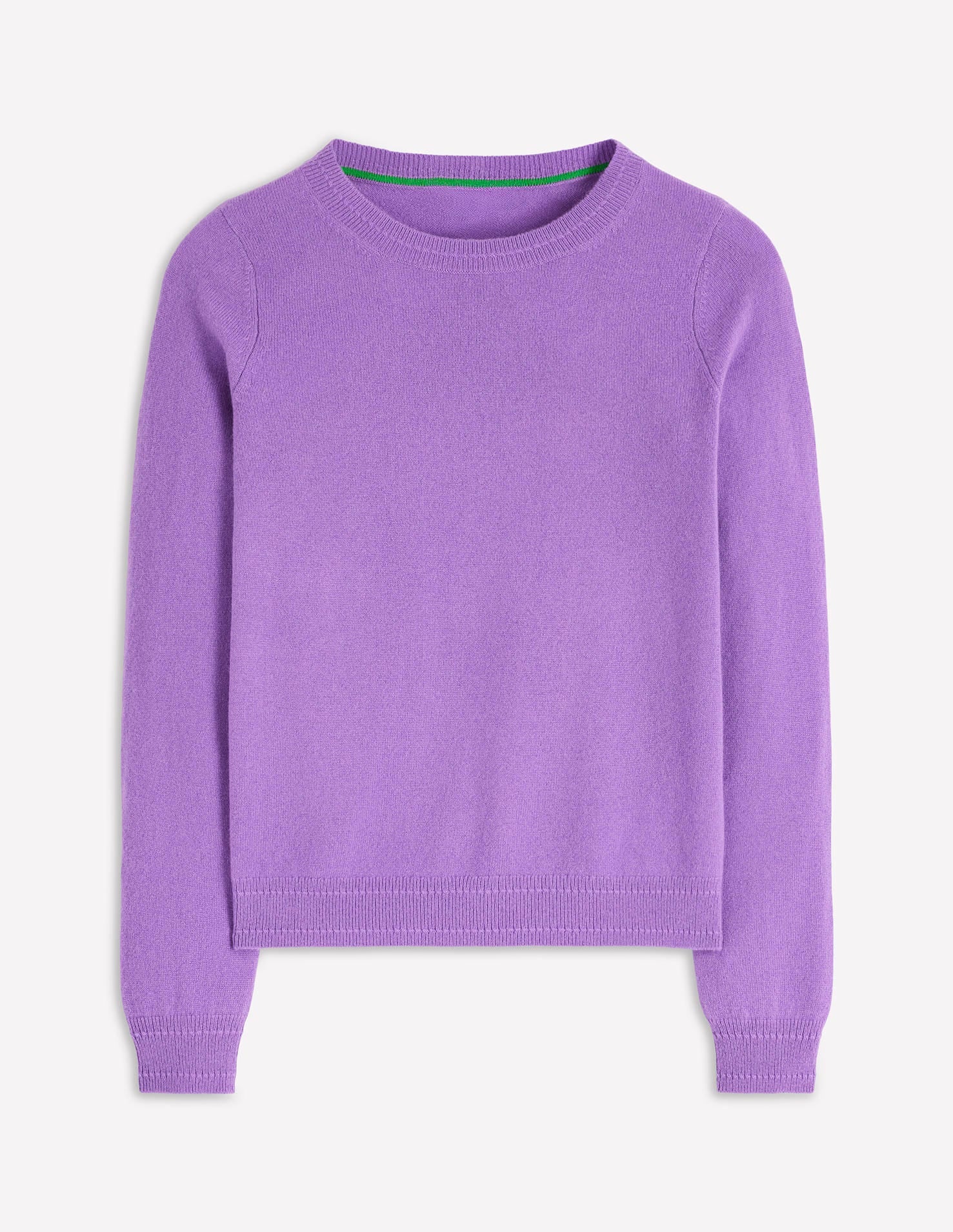 Eva Cashmere Crew Neck Jumper-Purple Topaz-5
