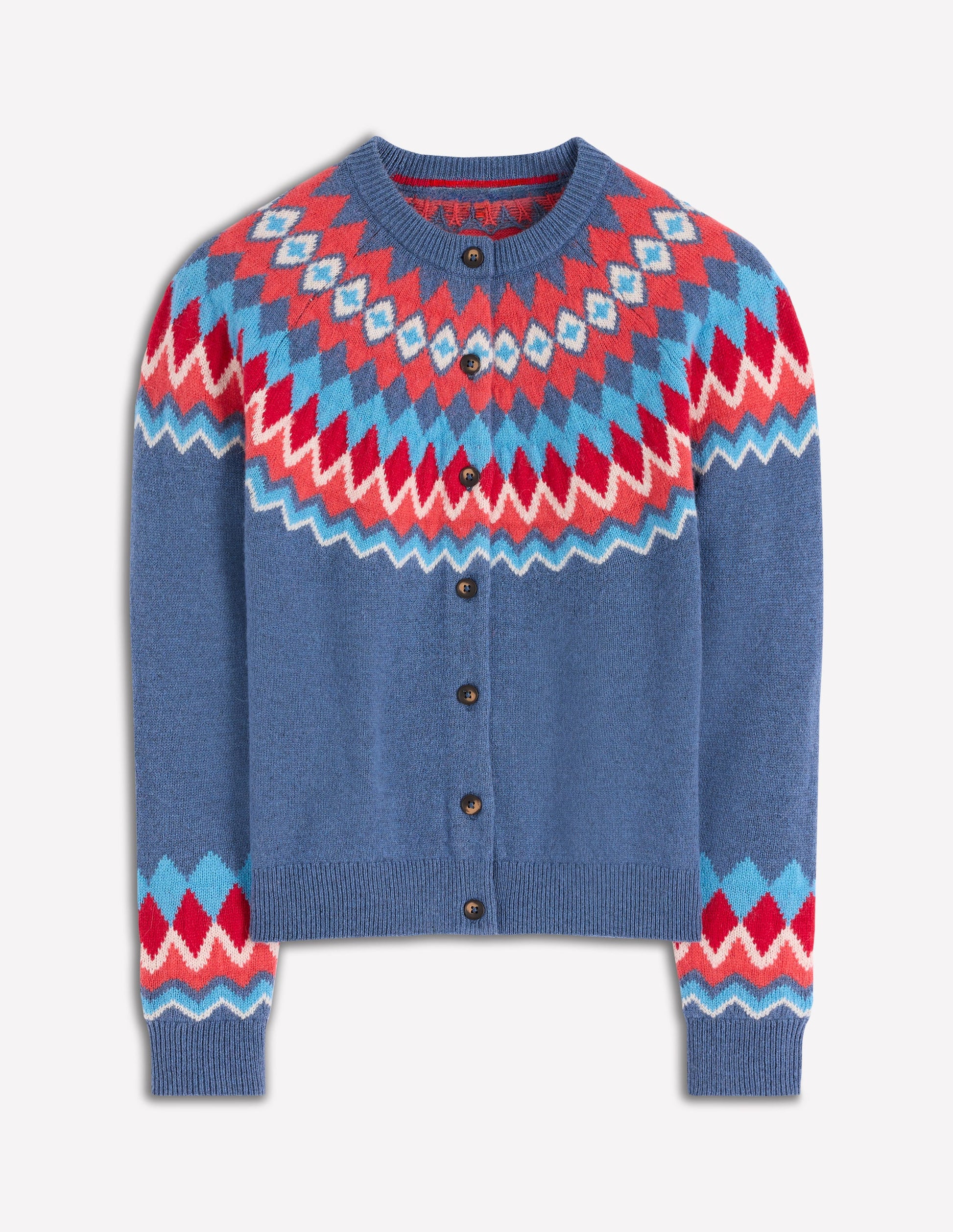 Edie Fair Isle Cardigan-Blue Fair Isle-6