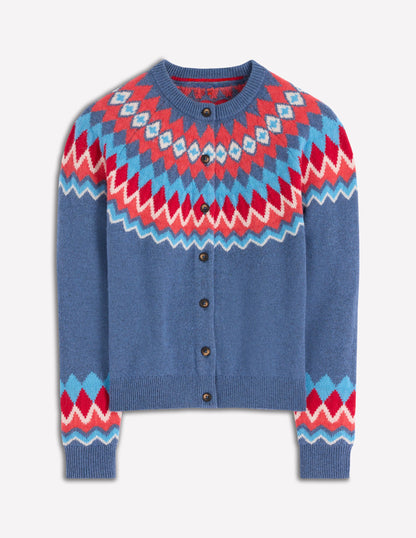 Edie Fair Isle Cardigan-Blue Fair Isle-6