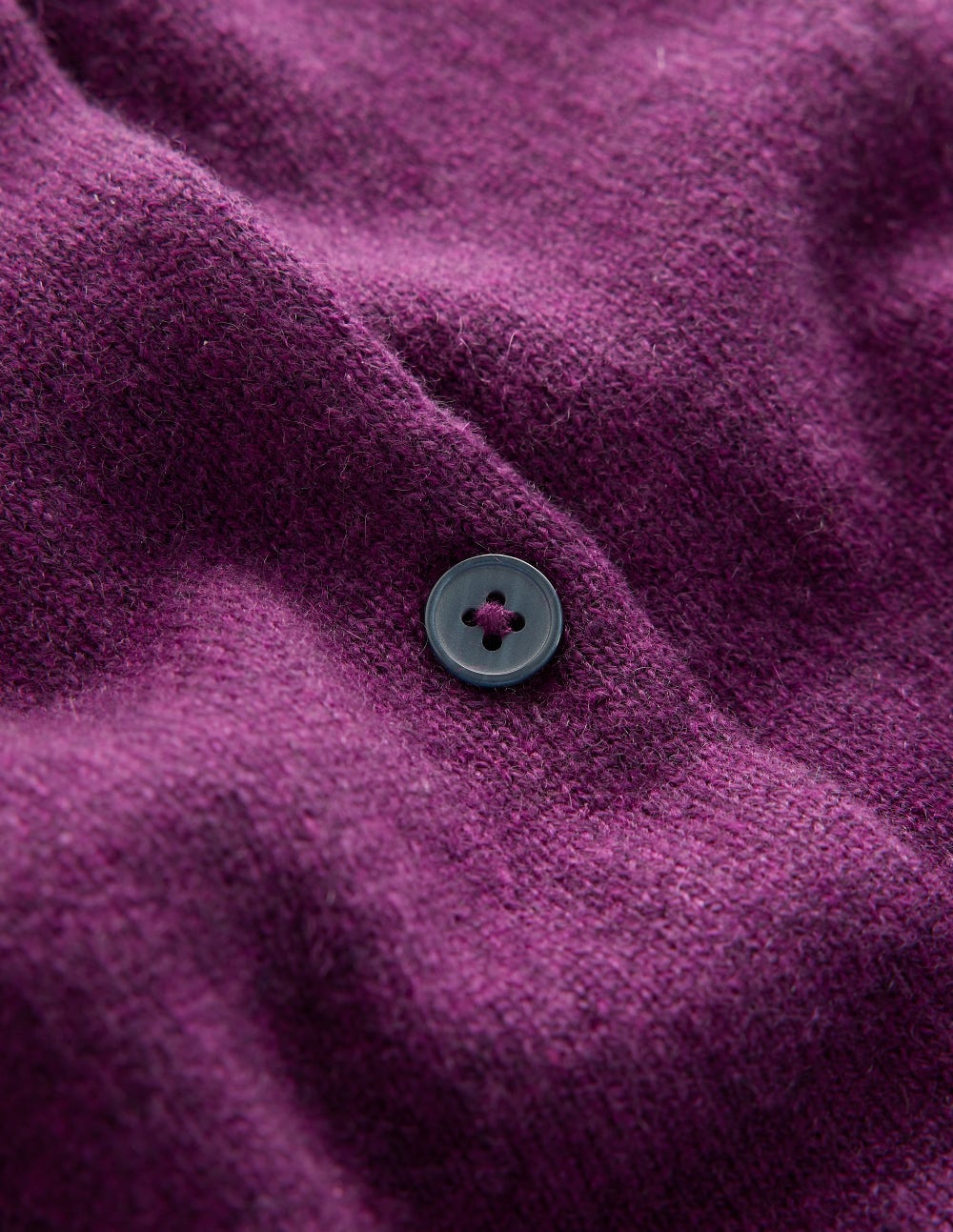 Eva Cashmere Crew Cardigan-Plum Melange