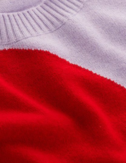 Lydia Cashmere Jumper-Purple Heart-6