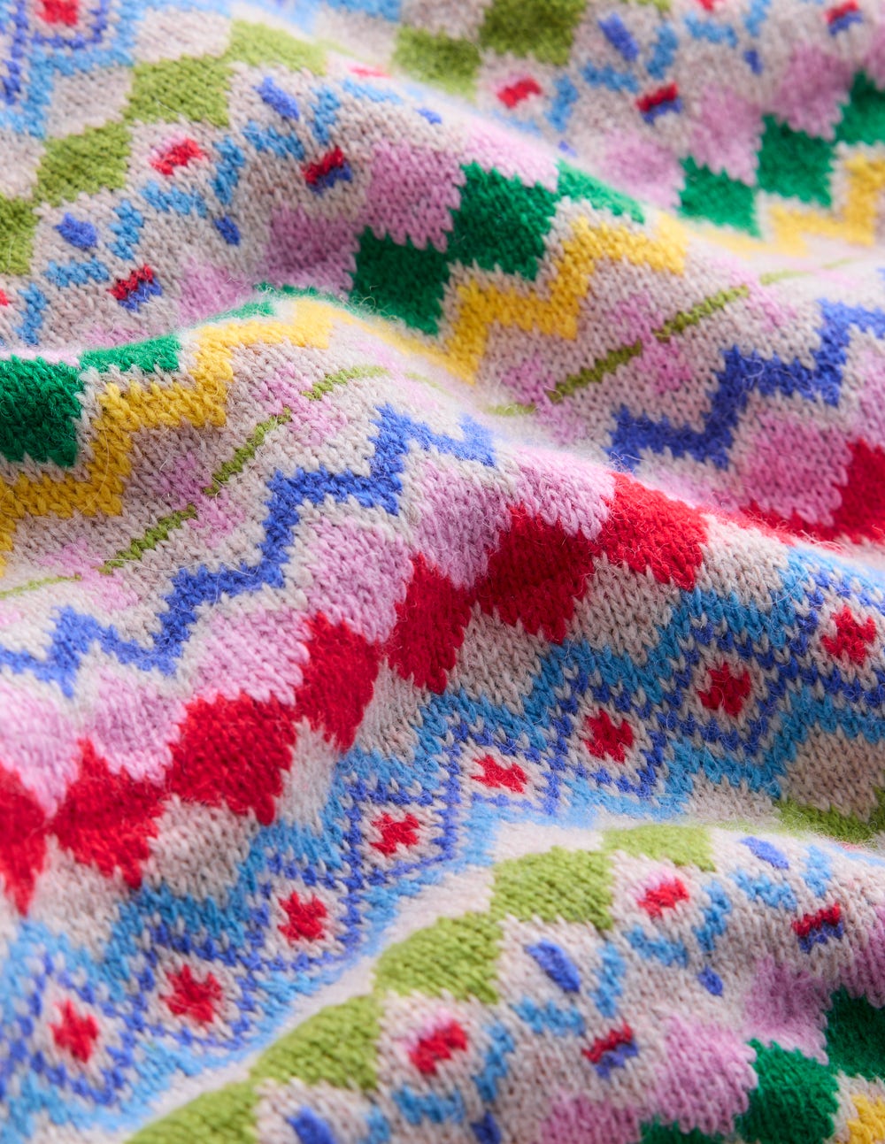 Edie Fair Isle Tank-Oatmeal Melange, Multi