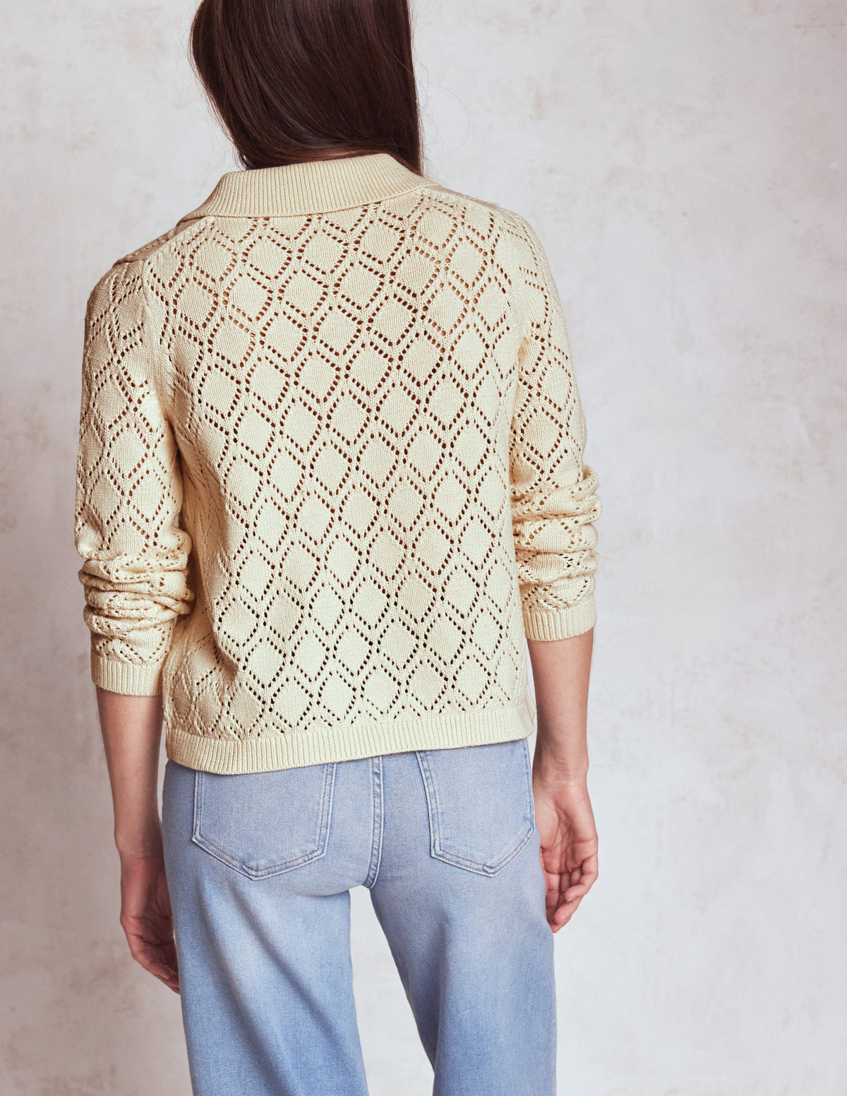 Astrid Knitted Shirt-Warm Ivory - Image 3