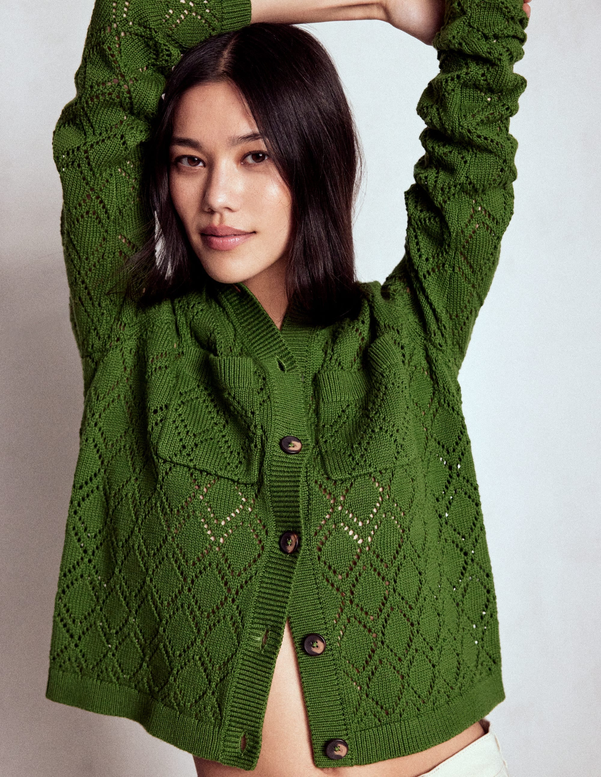 Astrid Knitted Shirt-Promenade Green - Image 1